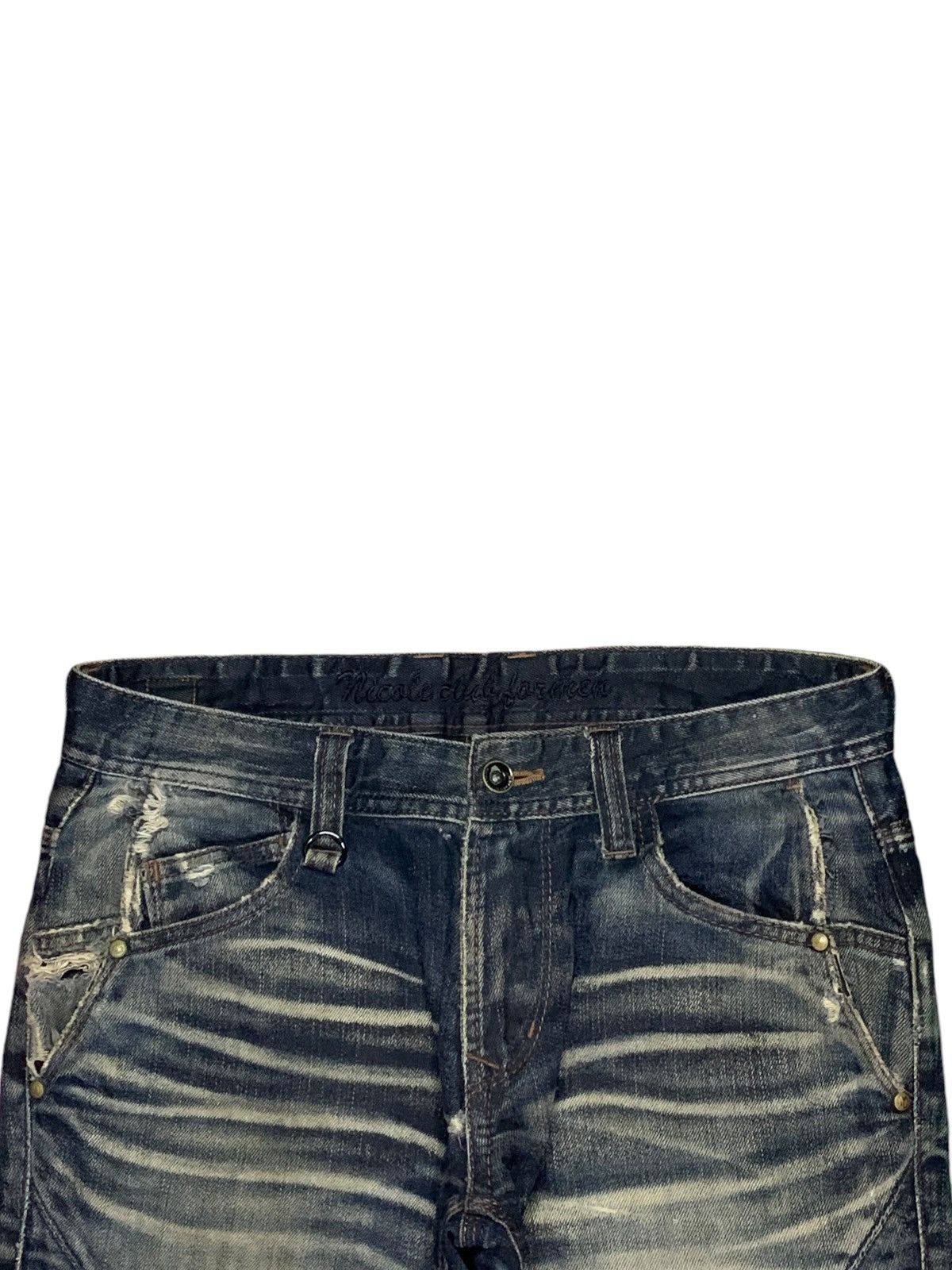 Japanese Brand Vintage Japanese Brand Rusty Mud Wash 9 Pocket Bootcut Jeans Size US 32 / EU 48 - 4 Thumbnail