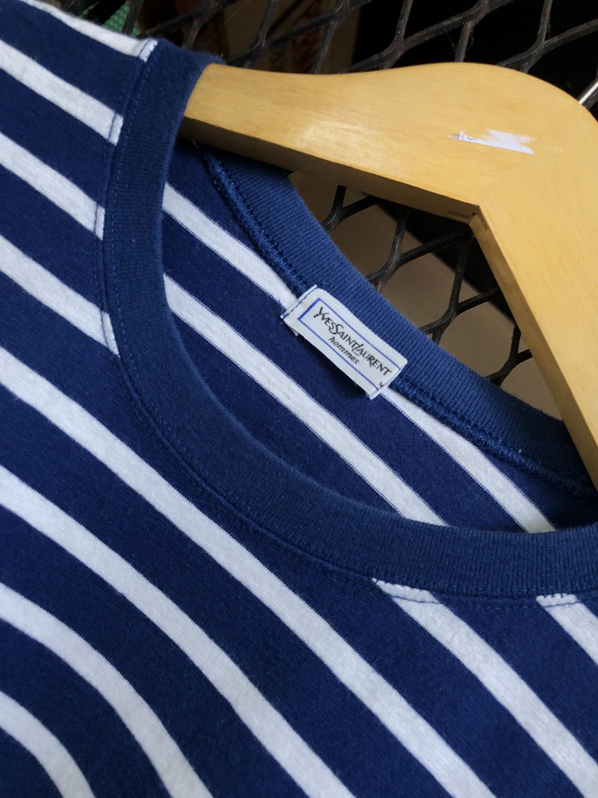 Yves Saint Laurent YVES SAINT LAURENT STRIPED SHIRT Size US M / EU 48-50 / 2 - 3 Thumbnail