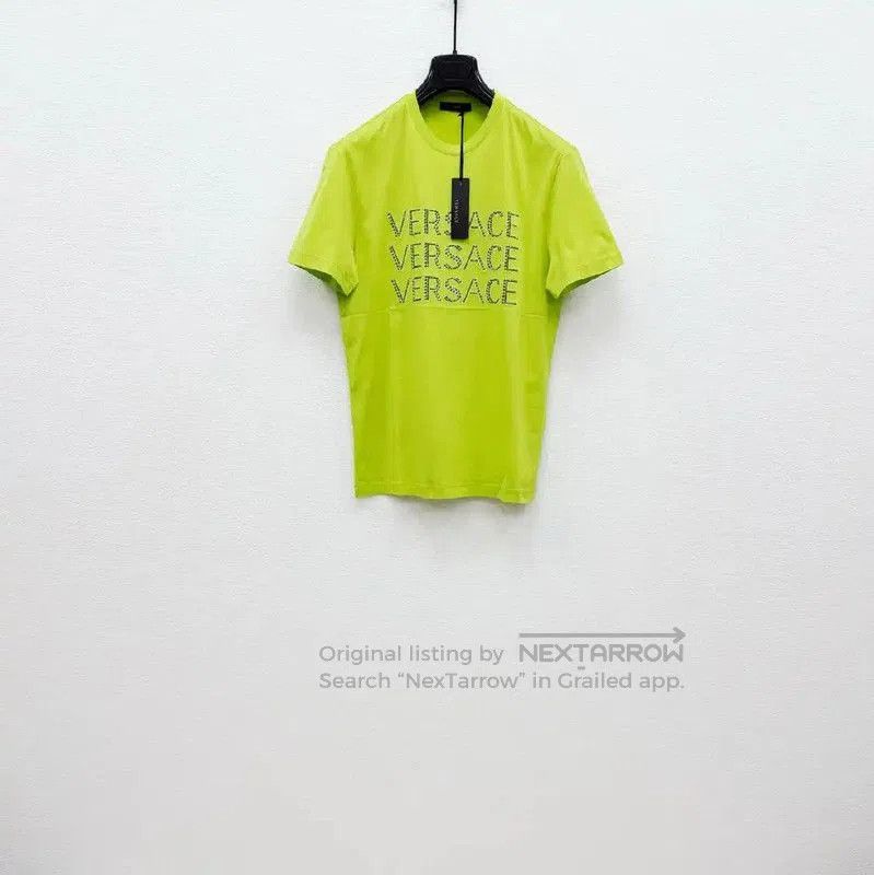 Versace Versace Men's Short Sleeve T-Shirt in Green . Size US S / EU 44-46 / 1 - 1 Thumbnail