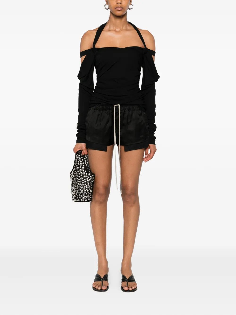 Rick Owens o1y0126 Short in Black Size 26" / US 2 / IT 38 - 5 Thumbnail