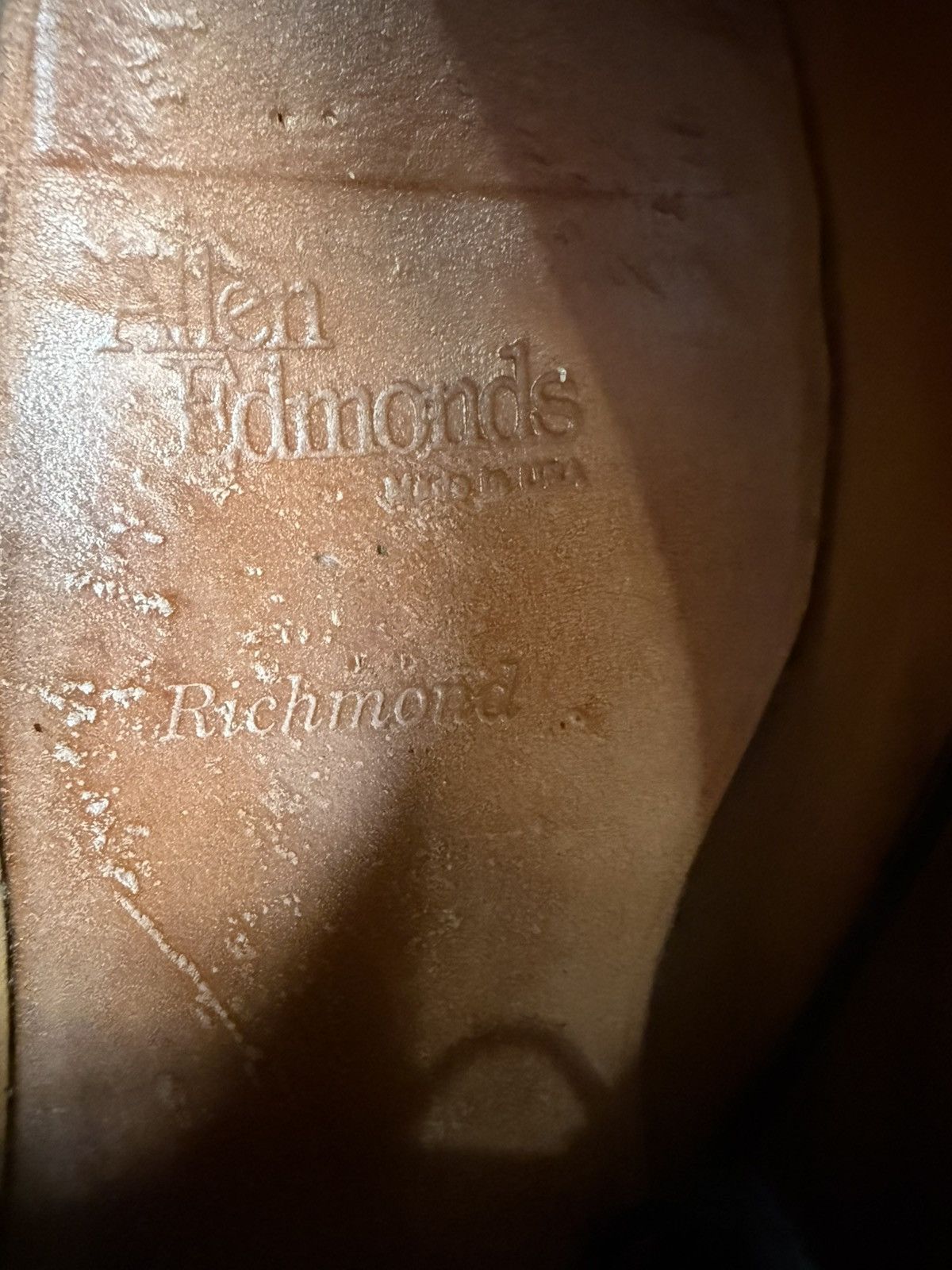 Allen Edmonds Allen Edmonds Richmond 9.5 D Burgundy Broque Wingtip Oxford Size US 9.5 / EU 42-43 - 6 Thumbnail