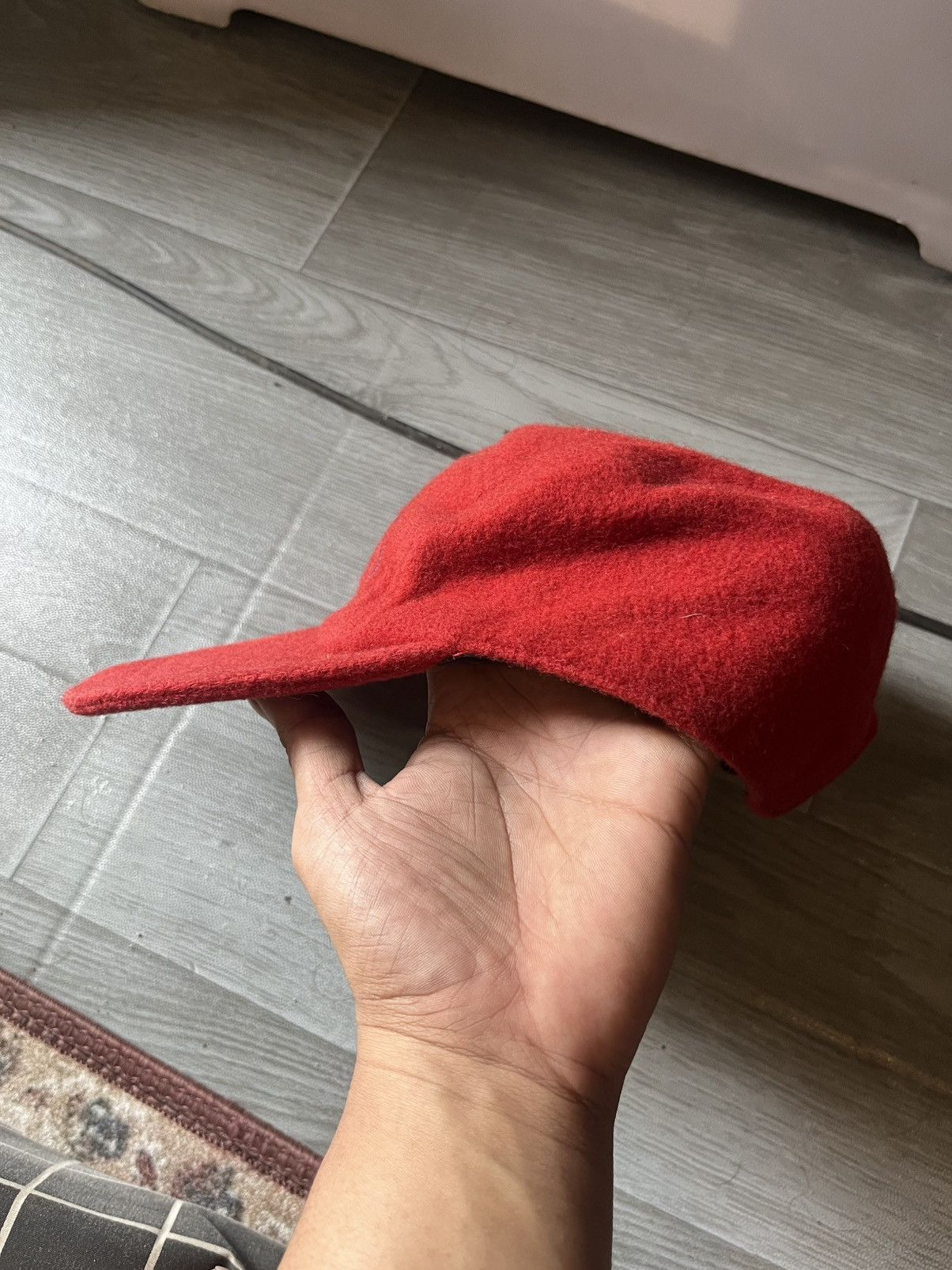 Guess 90s Guess Strap Back Cap Wool Size ONE SIZE - 4 Thumbnail