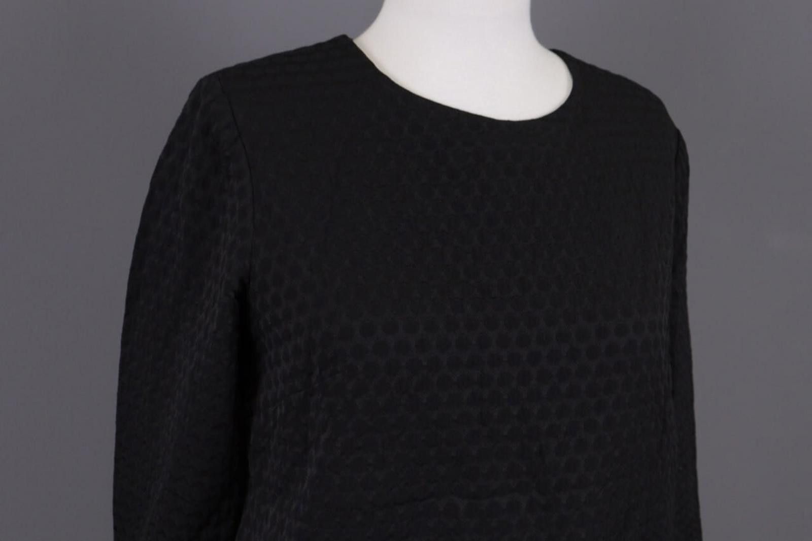 Marimekko Marimekko Wautsi Black Printed A-Line Dress Size 40 Size M / US 6-8 / IT 42-44 - 6 Thumbnail