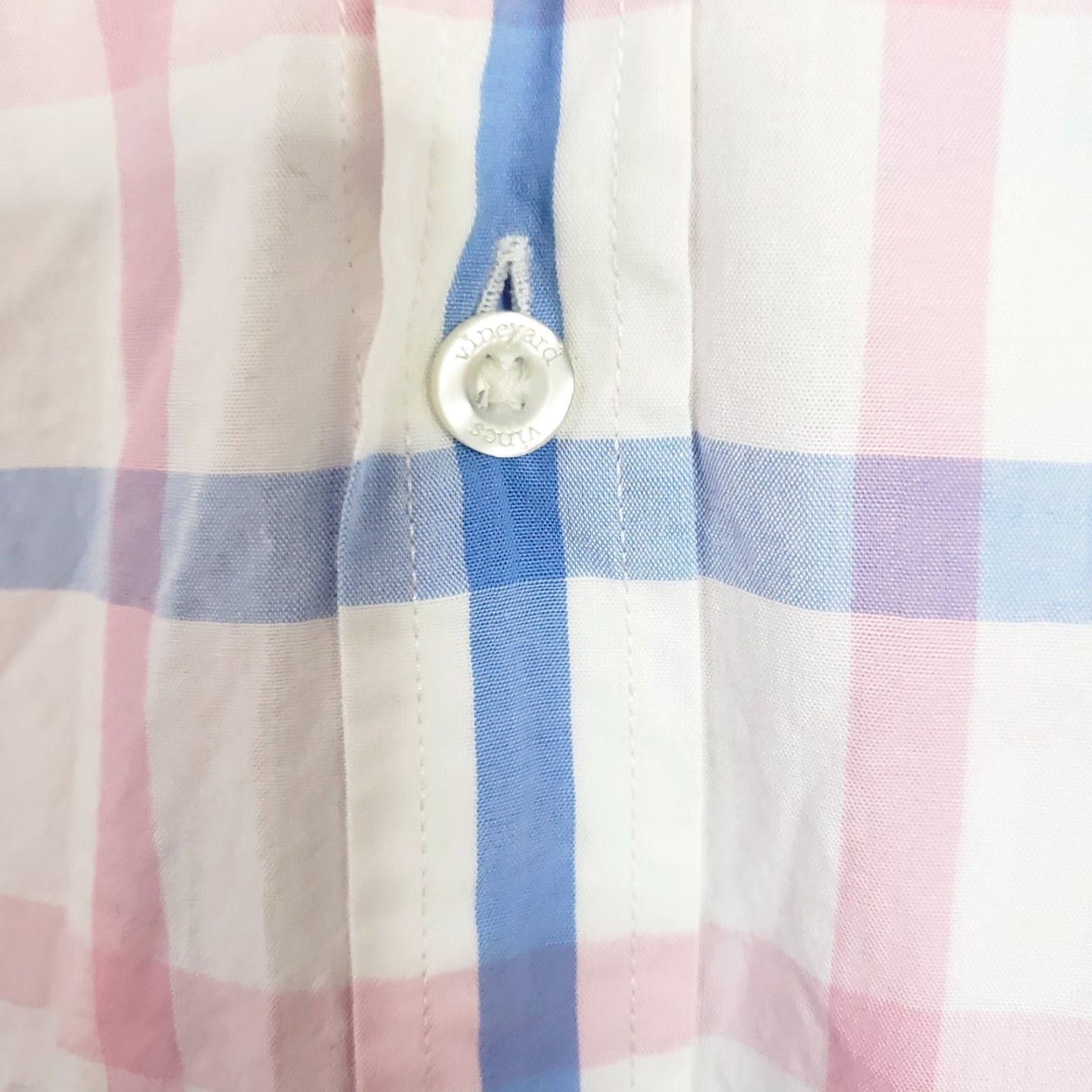 Vineyard Vines Vineyard Vines Shirt LS Men L Pink Blue White Plaid Button-Down Embroidered Whale Logo Classic Casual Dress Workwear Sweater? Size US L / EU 52-54 / 3 - 7 Thumbnail