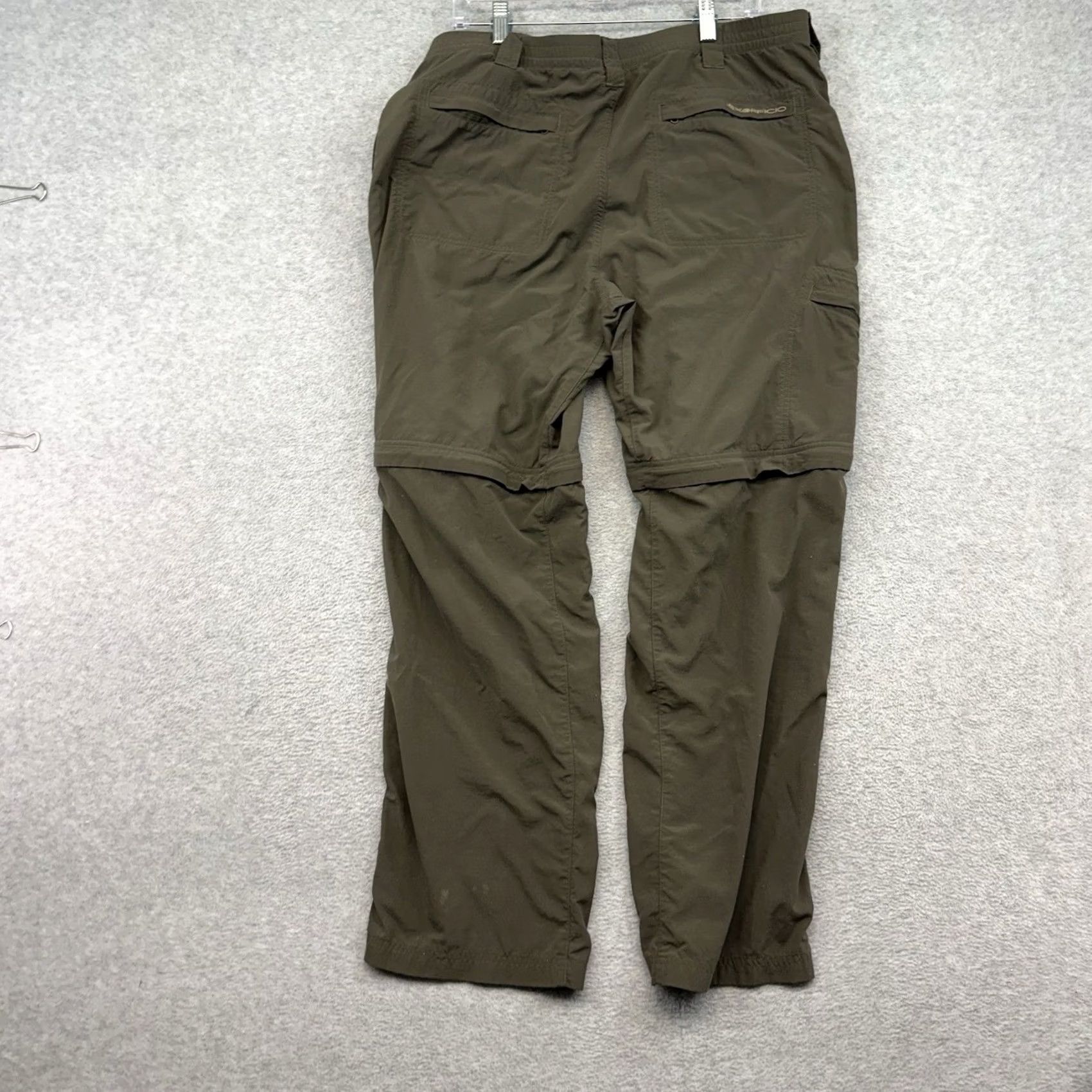 ExOfficio ExOfficio Mens Cargo Hiking Pants Brown Nylon Zip Off Convertible Shorts 36x32 Casual Travel Size US 36 / EU 52 - 7 Thumbnail