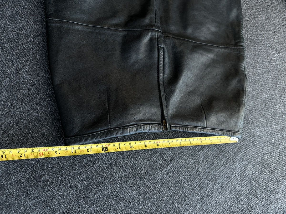 Leather SEXY🚨 LEATHER Y2K AVANT GARDE BLACK MINI SKIRT Size 30" / US 8 / IT 44 - 13 Thumbnail