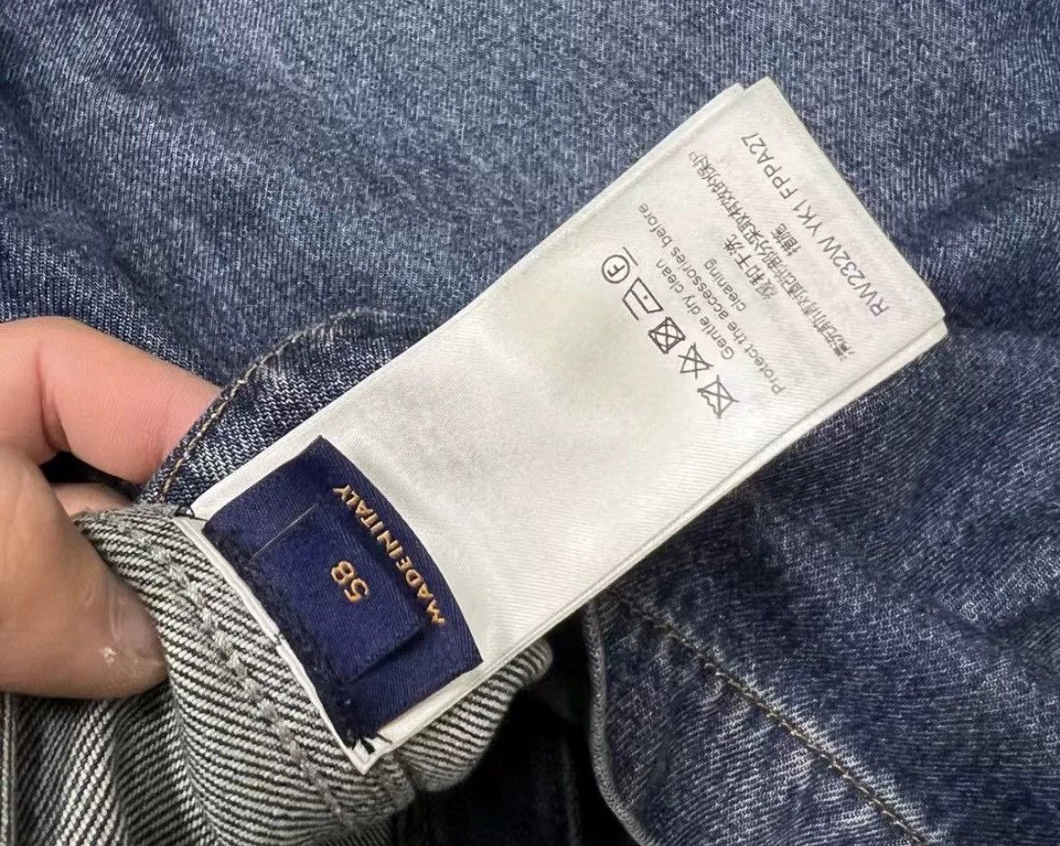 Louis Vuitton Louis Vuitton Letter embossed denim jacket 2412-Nextarrow Size US XXL / EU 58 / 5 - 6 Thumbnail