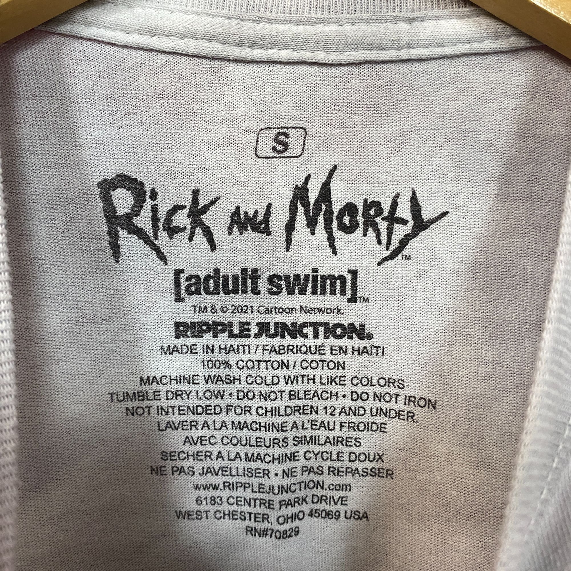 Ripple Junction Adult Swim Rick & Morty Infected Tie Dye T-Shirt size Small Size US S / EU 44-46 / 1 - 4 Thumbnail