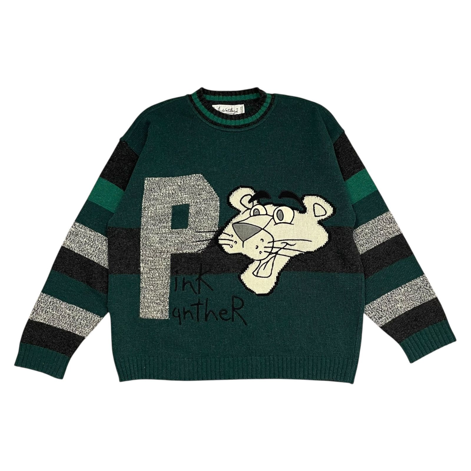 Vintage 90s JC DE CASTELBAJAC PINK PANTHER WOOL BLEND KNIT 50 Size US L / EU 52-54 / 3 - 1 Thumbnail