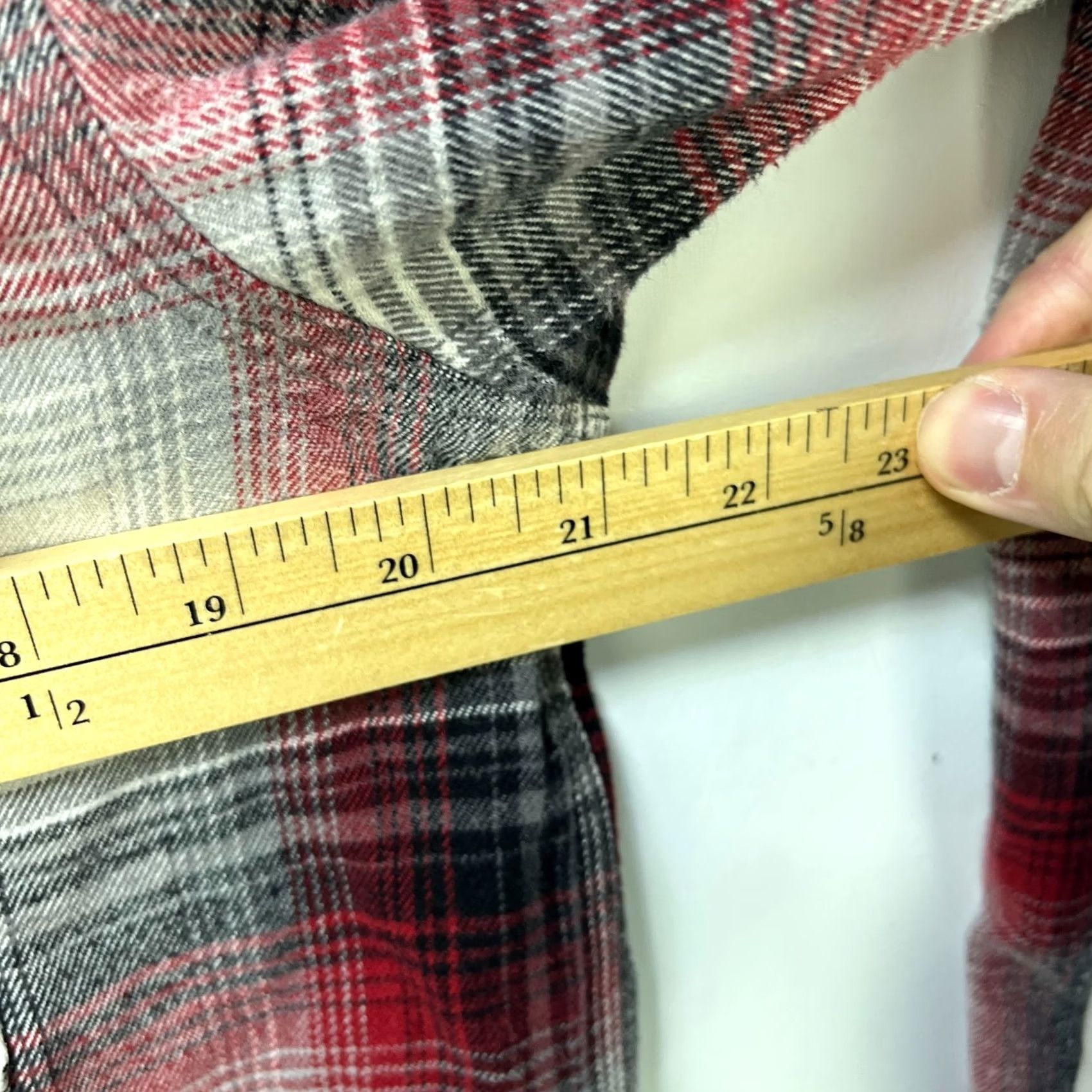 Carhartt VINTAGE Carhartt Shirt Plaid Pearl Snap Button-Up Medium Red 90s Mens Long Sleeve Regular Cotton Size US M / EU 48-50 / 2 - 7 Thumbnail