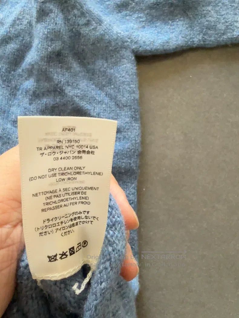 The Row The row Blue cashmere sweater Size L / US 10 / IT 46 - 4 Thumbnail
