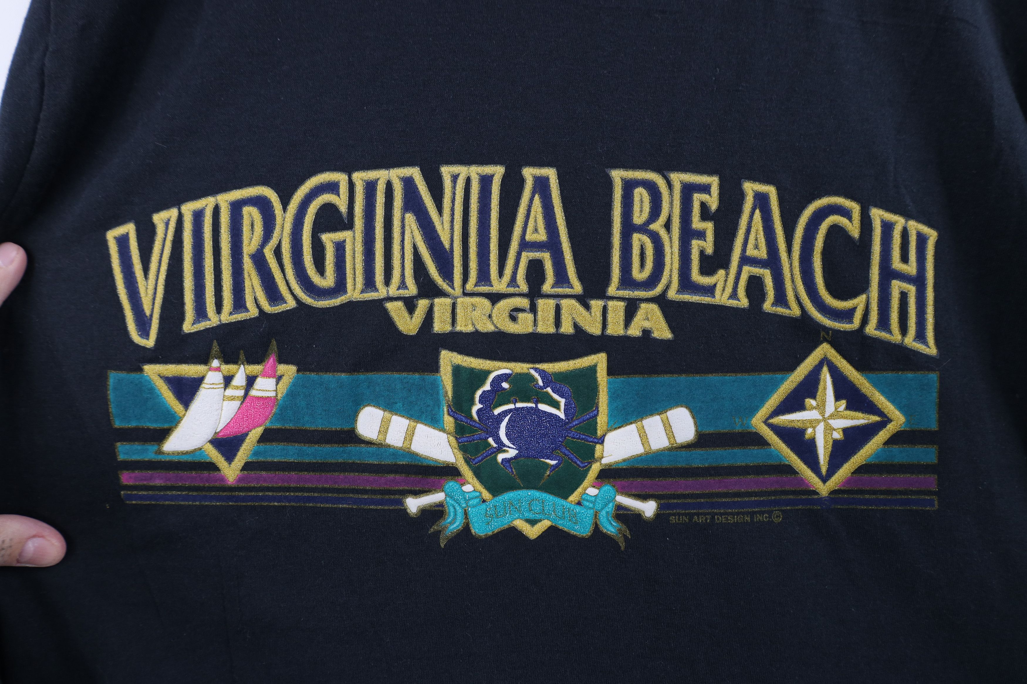 Vintage Vintage 80s 90s Streetwear Beach Virginia T-Shirt USA Size XL / US 12-14 / IT 48-50 - 4 Thumbnail