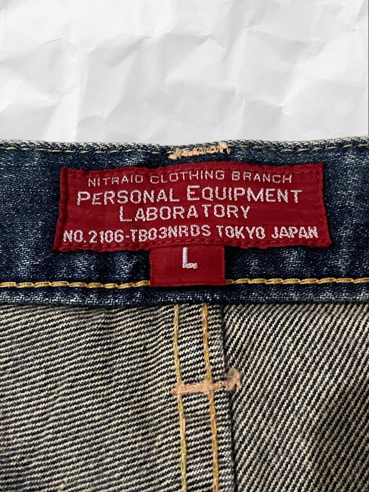 Japanese Brand Vintage Japan Nitraid Sand Blasted Wash Flare Jeans Denim Size US 35 - 19 Thumbnail
