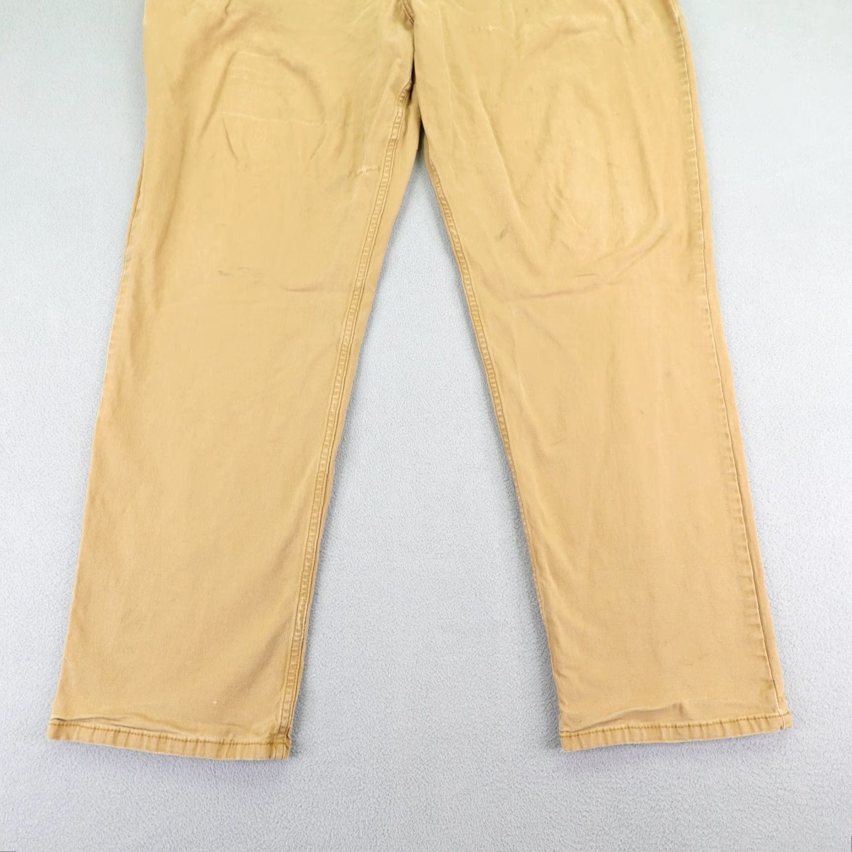 Carhartt VINTAGE Carhartt Pants Mens 44x32 Khaki Beige Relaxed Fit Rugged Flex 5 Pocket Work Size US 41 - 3 Thumbnail
