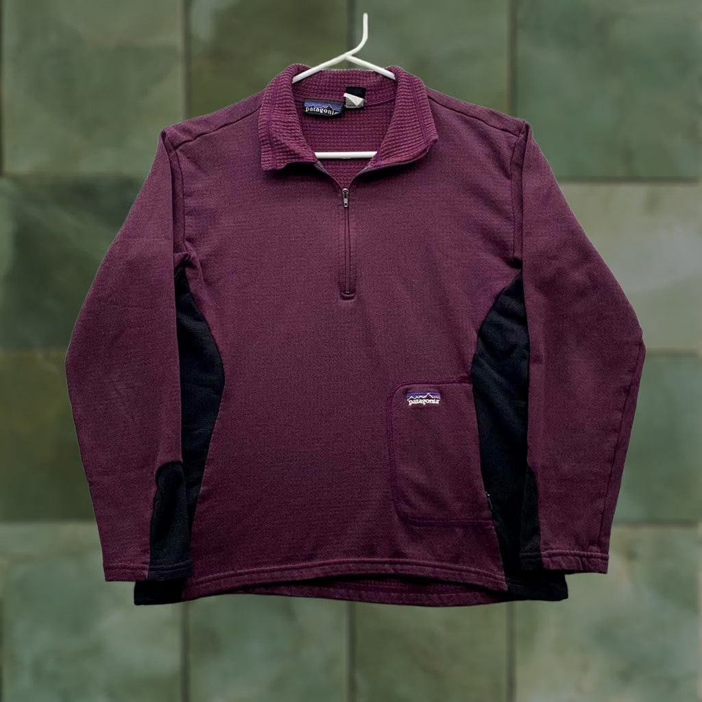 Patagonia VINTAGE Patagonia R1 Jacket Womens Small Base Layer Thermal Purple Hiking USA Size S / US 4 / IT 40 - 1 Thumbnail