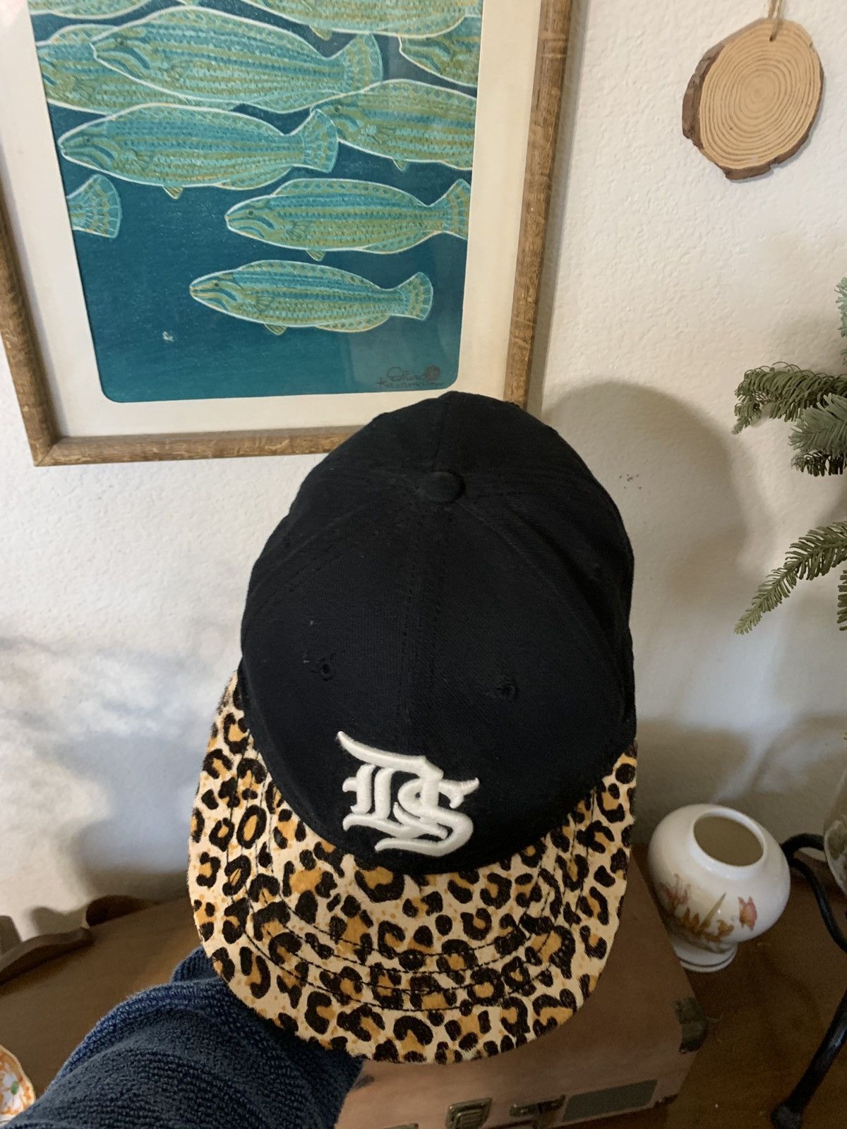 Denim & Supply Ralph Lauren × Ralph Lauren D&S Cheetah Print Fur Bill baseball cap Size ONE SIZE - 6 Thumbnail