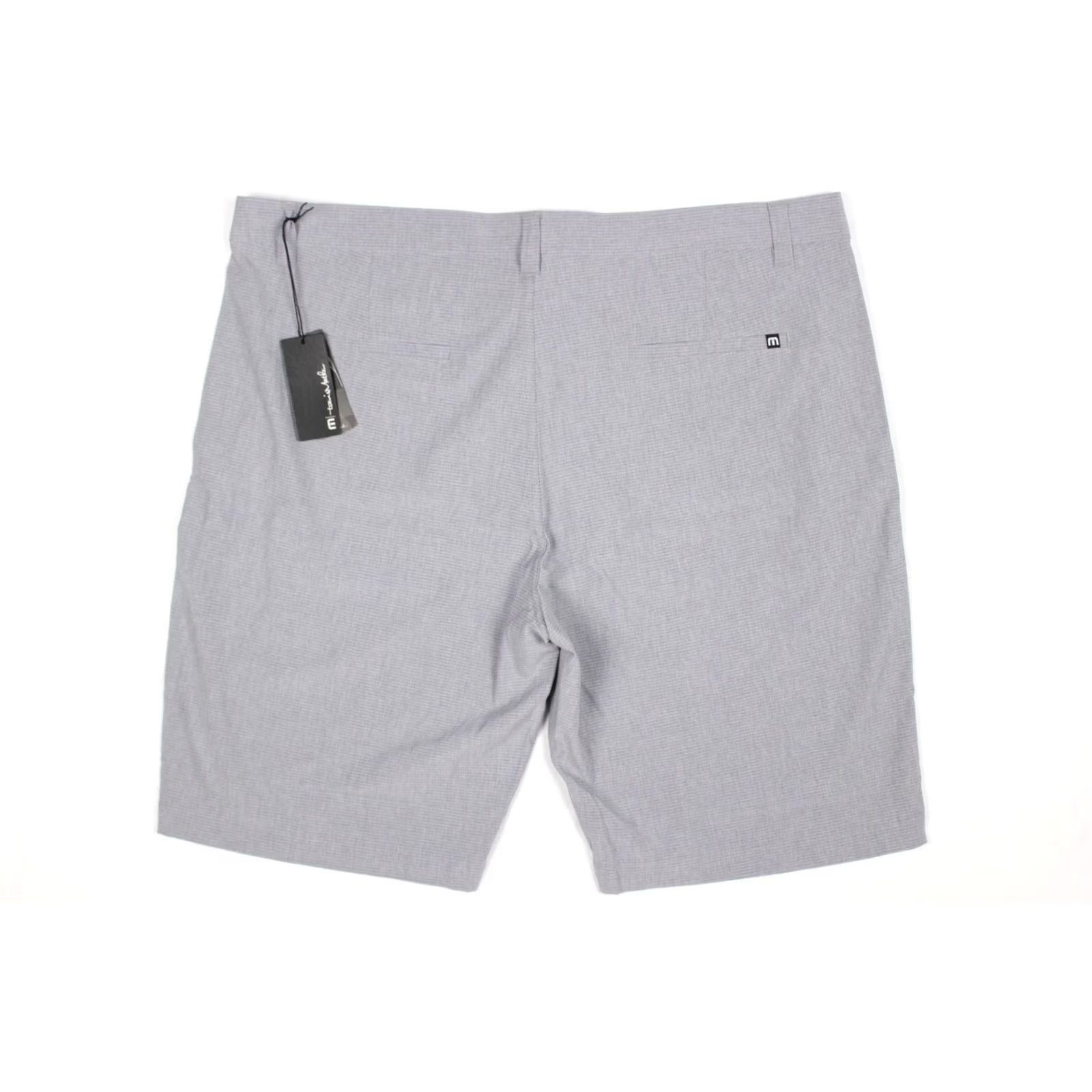 TravisMathew Travis Mathew Men's Sand Harbor Golf Shorts 40 Heather Sleet Micro Stripe 1MW397 Size US 40 / EU 56 - 5 Thumbnail