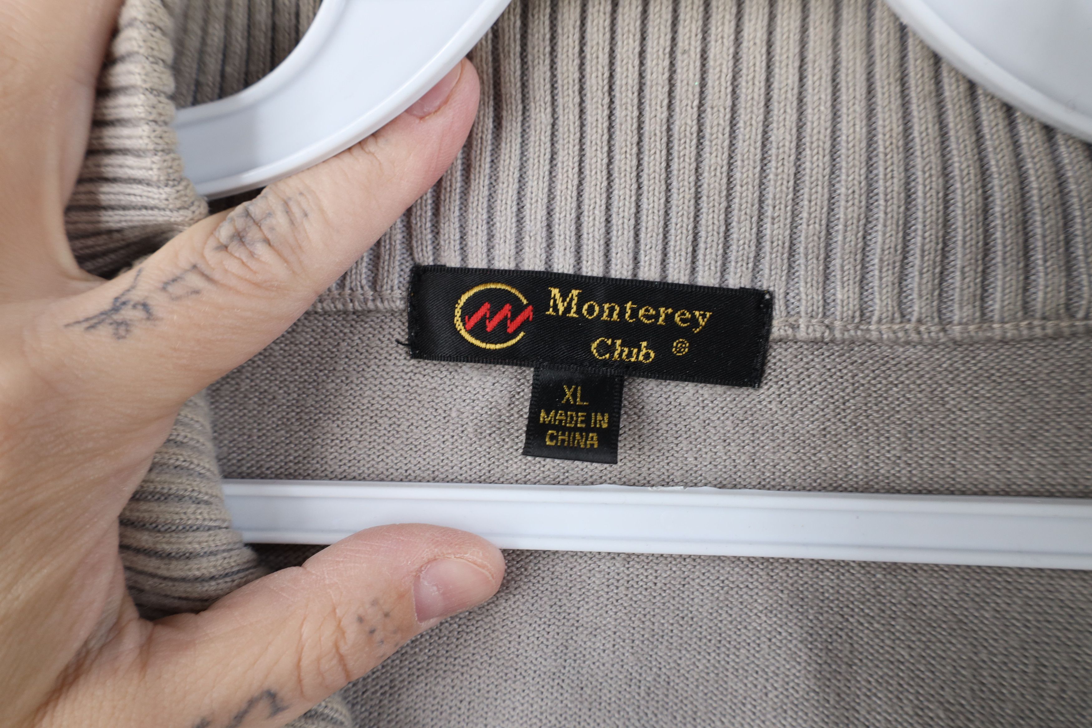 Vintage Vintage Maumee Bay Golf Course Half Zip Knit Sweater Gray Size US XL / EU 56 / 4 - 6 Thumbnail