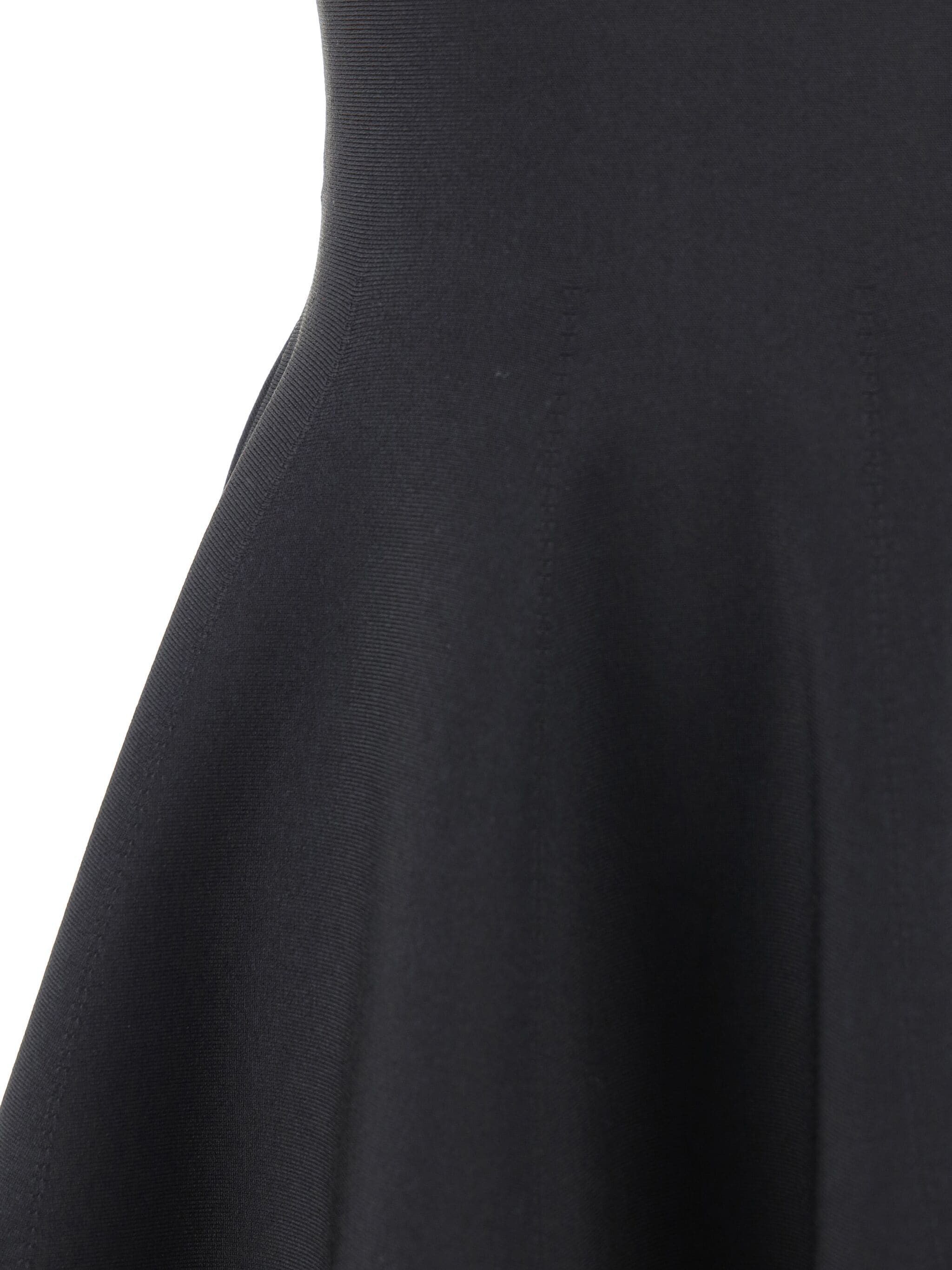 Alexander McQueen o1s22i1n1024 Mini Knitted Skater Dress in Black Size M / US 6-8 / IT 42-44 - 3 Thumbnail