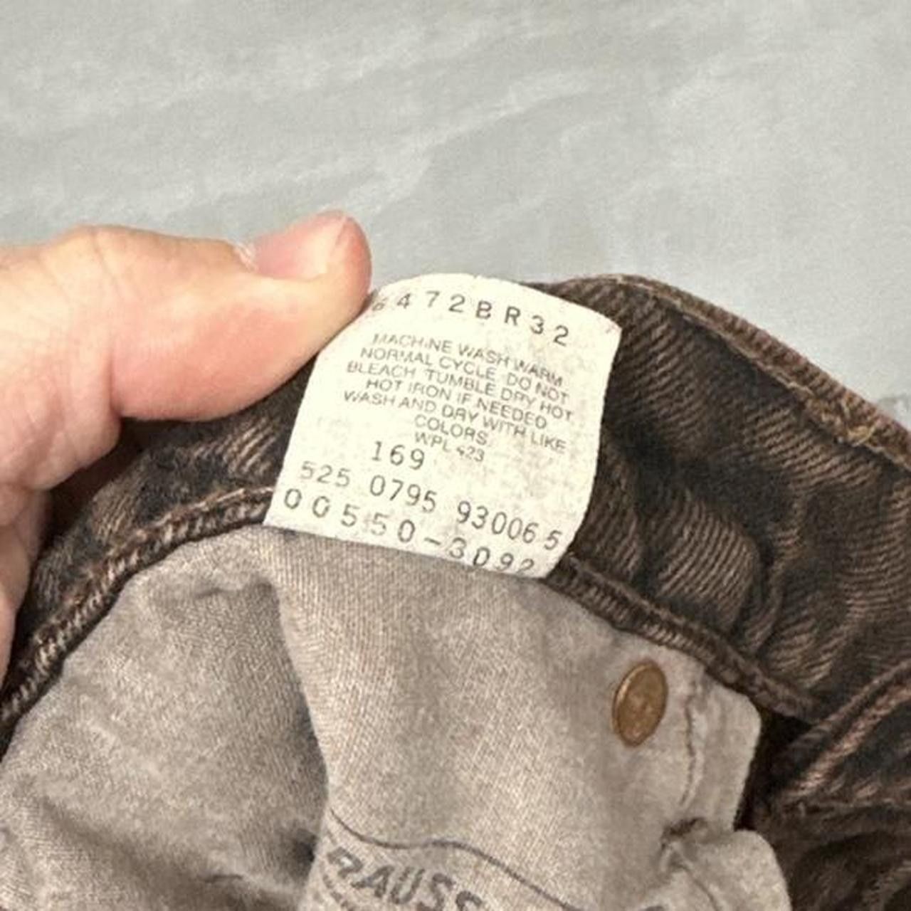 Levi's Vintage Levi’s 550 Brown Denim Jeans Men’s 32 x 30 Size US 32 / EU 48 - 5 Thumbnail