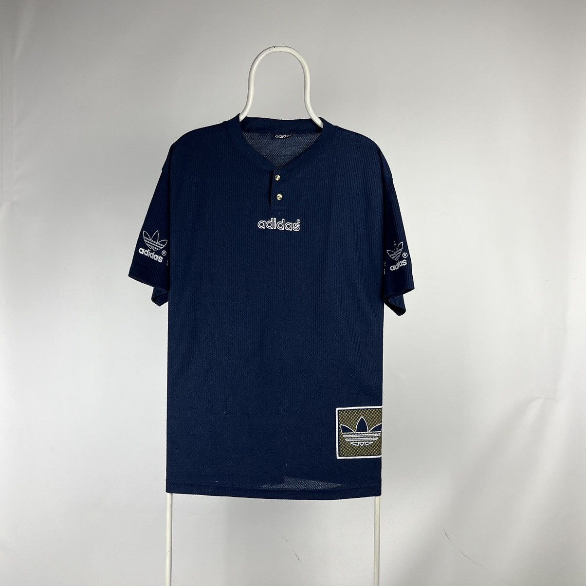 Adidas Vintage Adidas trefoil Tshirt 90s size XLarge Size US XL / EU 56 / 4 - 2 Thumbnail
