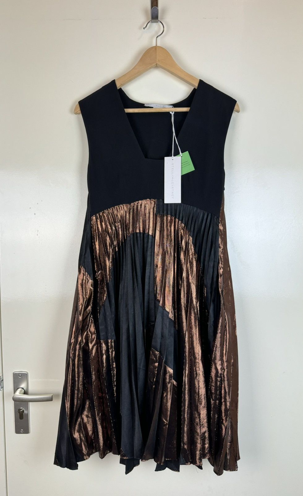 Stella McCartney Stella McCartney Lurex color block mini dress high waist 42 Size M / US 6-8 / IT 42-44 - 4 Thumbnail