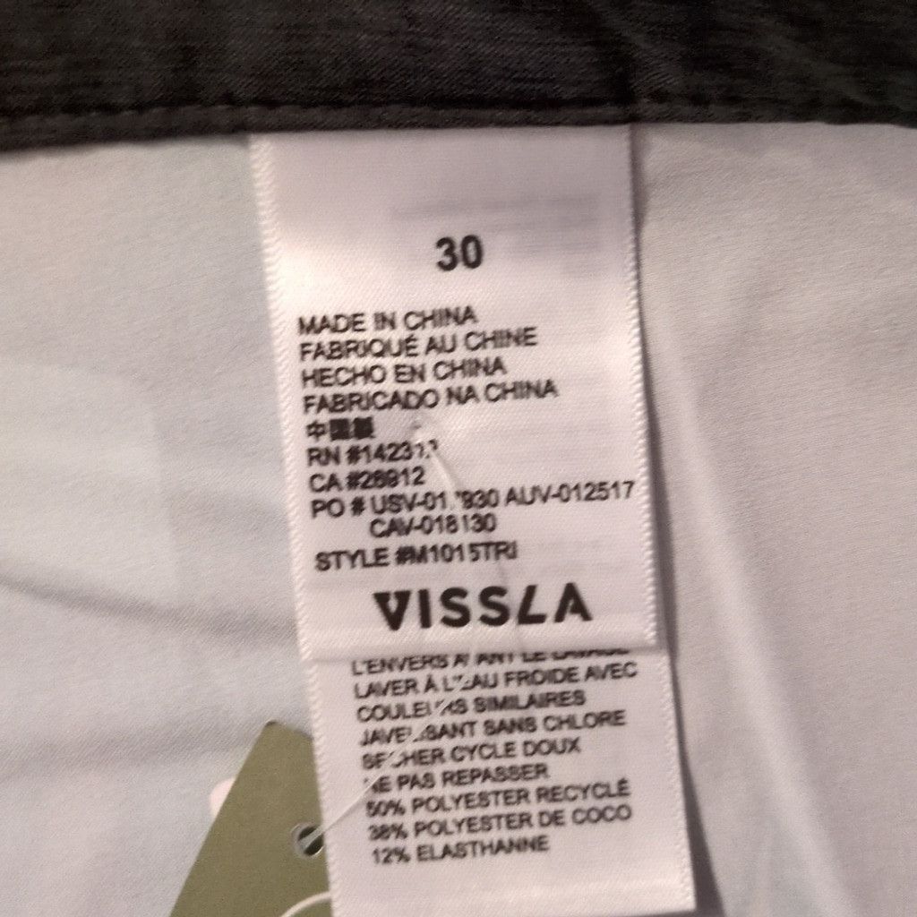 Vissla Purple Tribal Tropics Cargo Board Shorts Size 30