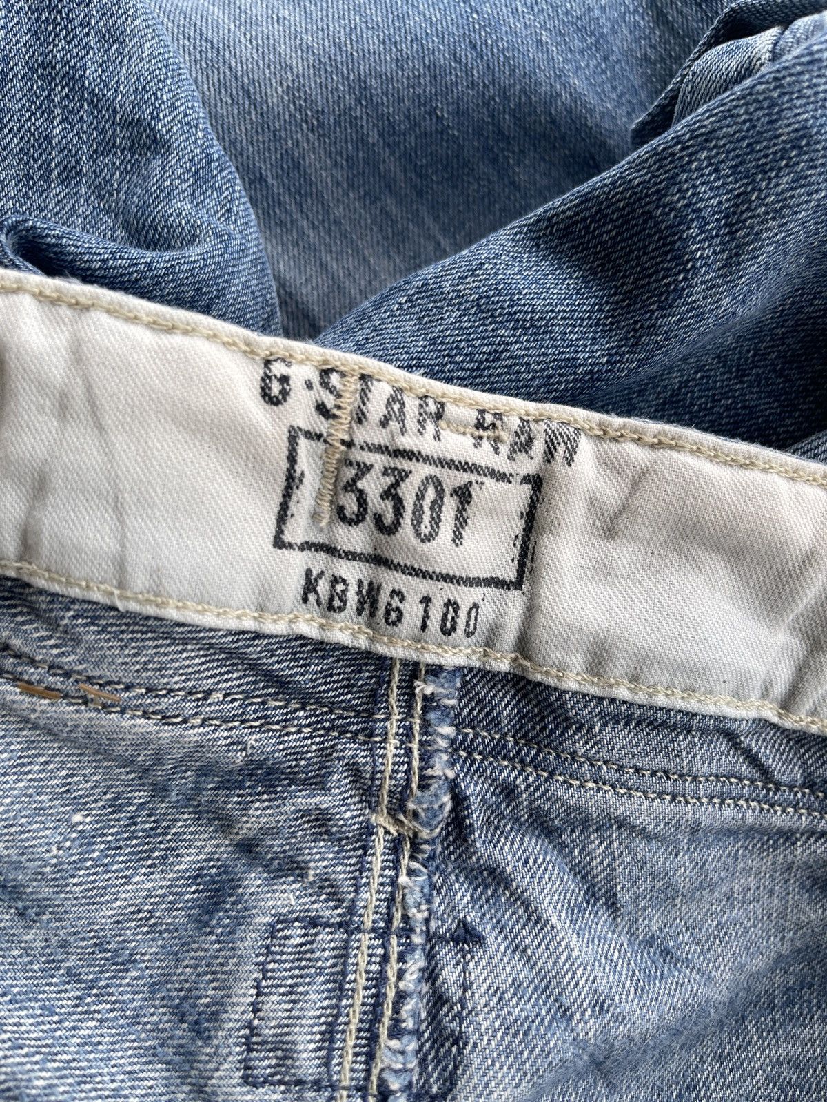 G-Star G-star Raw 3301 Distressed Flared Denim Size US 32 / EU 48 - 13 Thumbnail