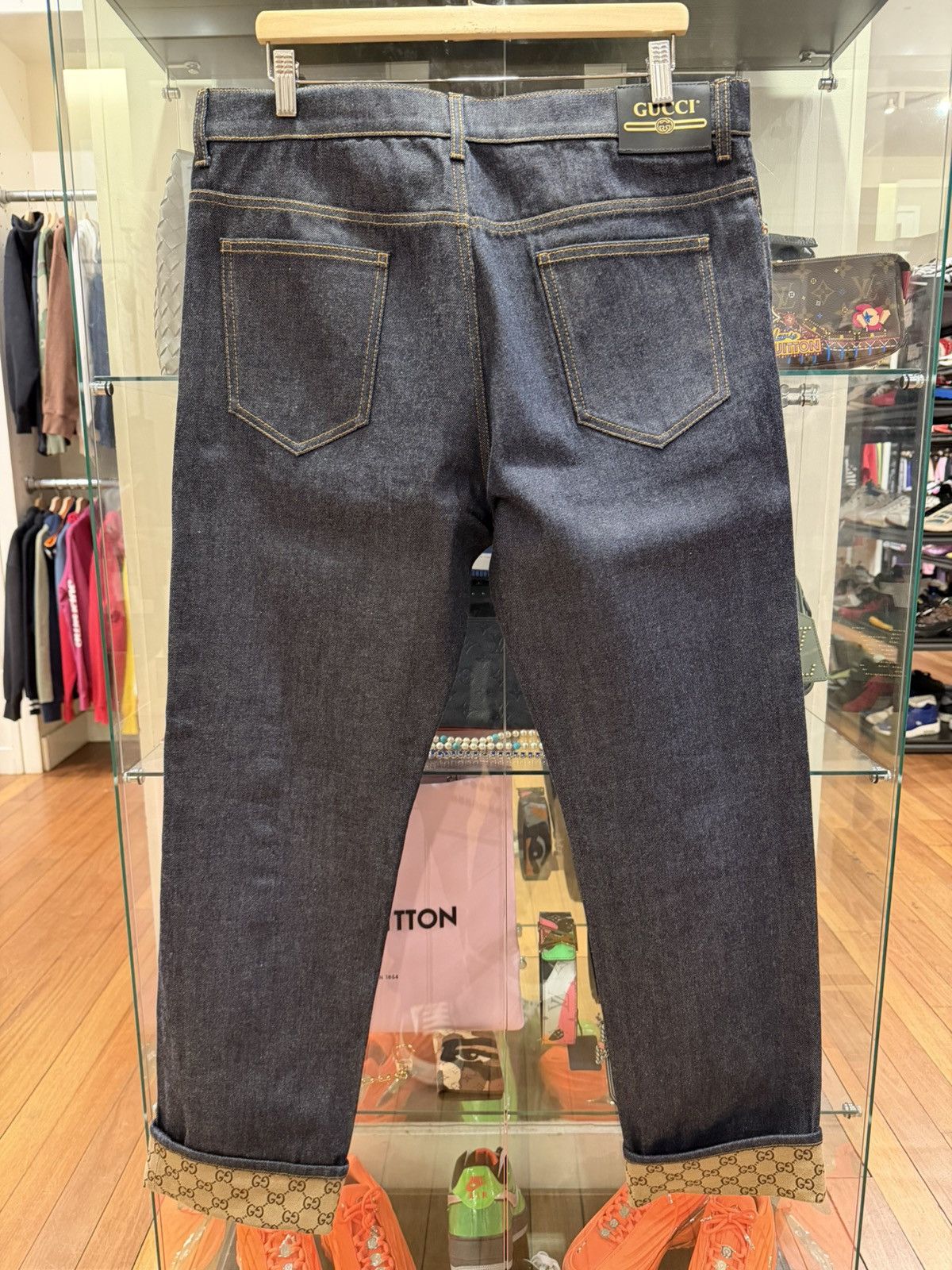 Gucci Gucci Monogram Cuff Denim Jeans Size US 38 / EU 54 - 2 Thumbnail