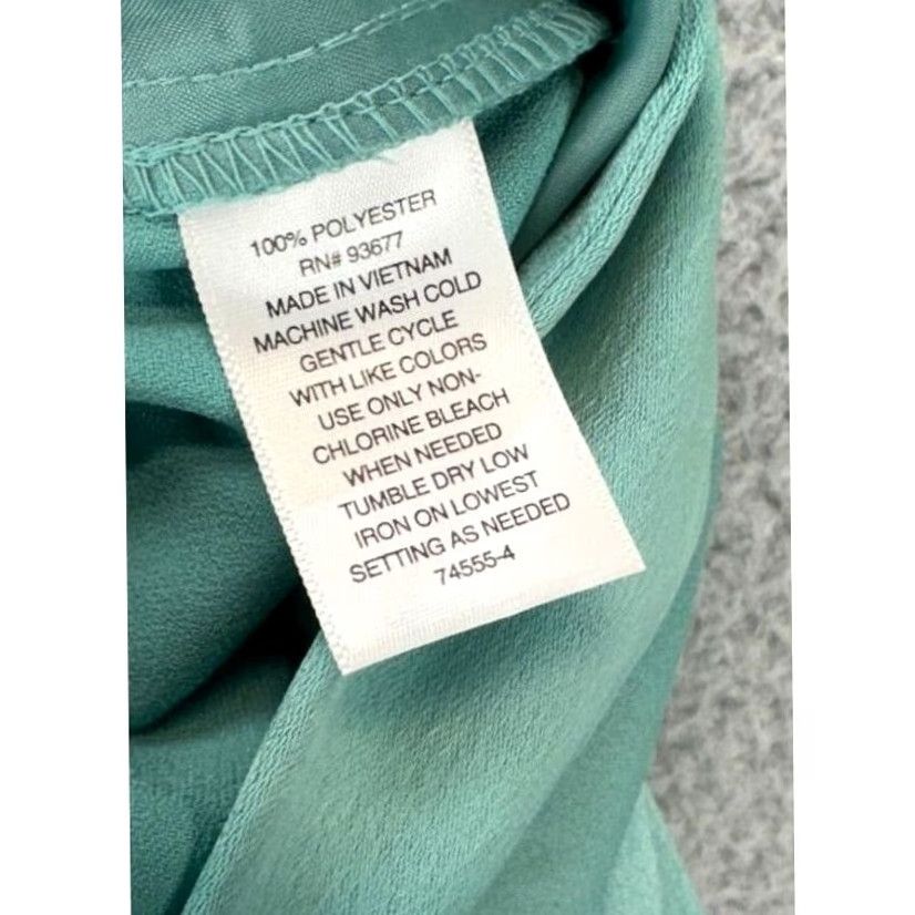 Worthington Worthington Cropped Pants Womens P2XL Petite Teal Wide Leg High Rise NEW Size 40" / US 18 - 4 Thumbnail