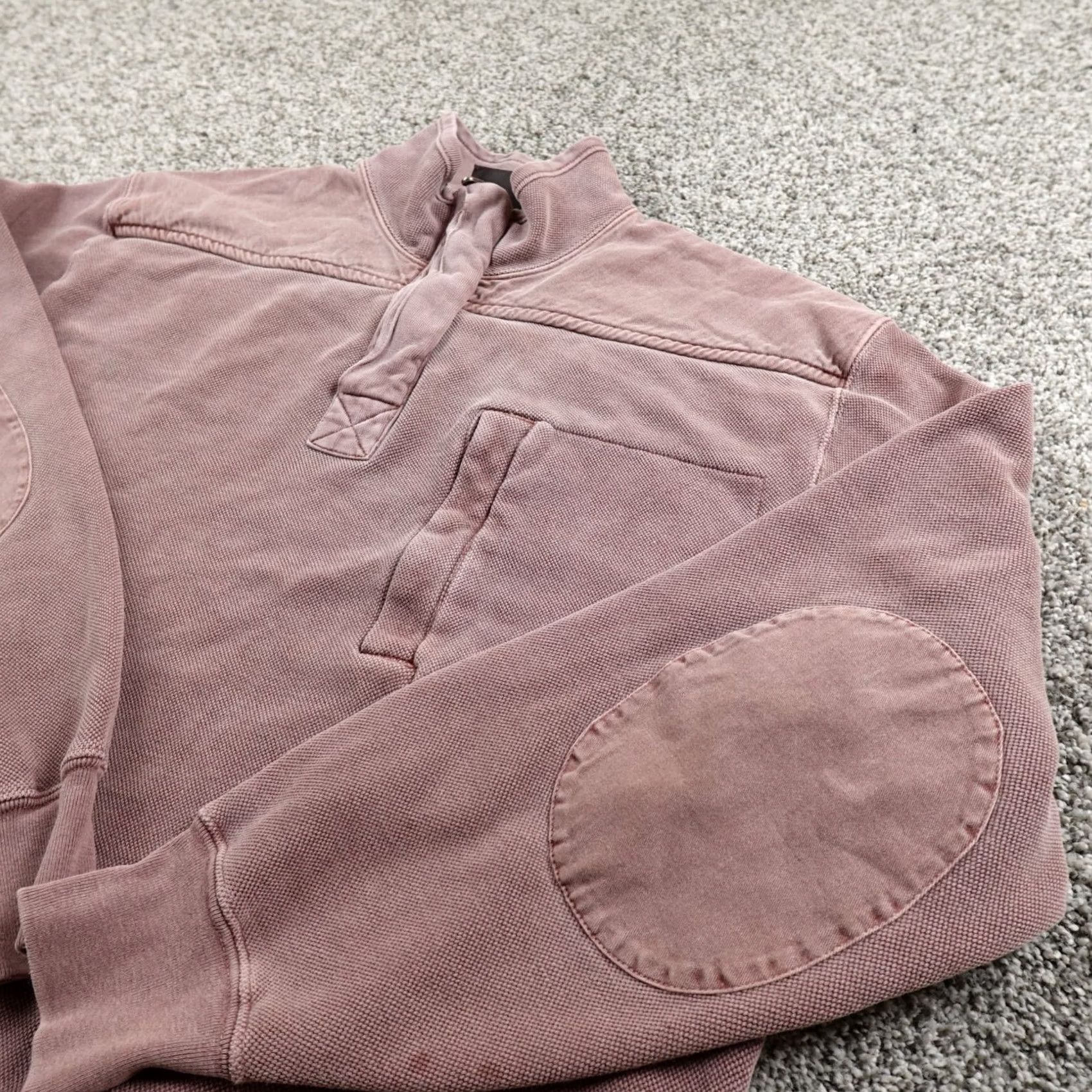 Vintage Woolrich Sweater Mens M Purple Pullover Elbow Patch Zip Sweatshirt Jacket Size US M / EU 48-50 / 2 - 2 Thumbnail