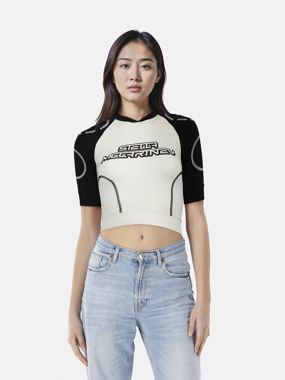 Stella McCartney Logo Short Sleeve T-Shirt Size XS / US 0-2 / IT 36-38 - 1 Thumbnail