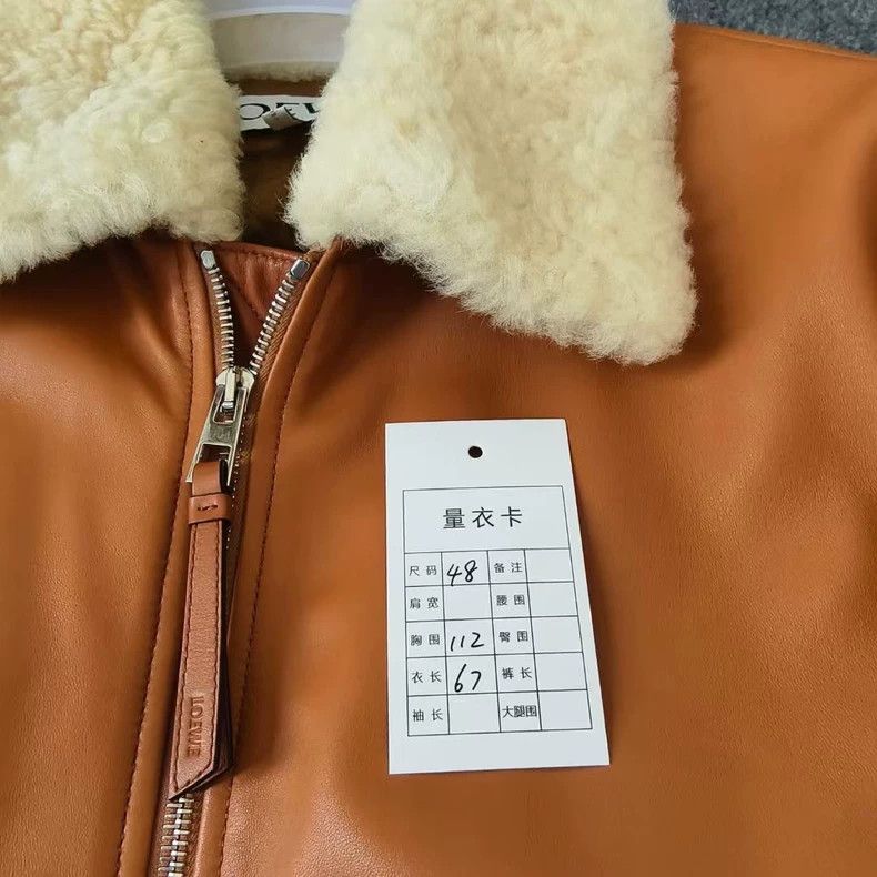 Loewe LOEWE Brown lapel zipper jacket leather coat Size M / US 6-8 / IT 42-44 - 5 Thumbnail