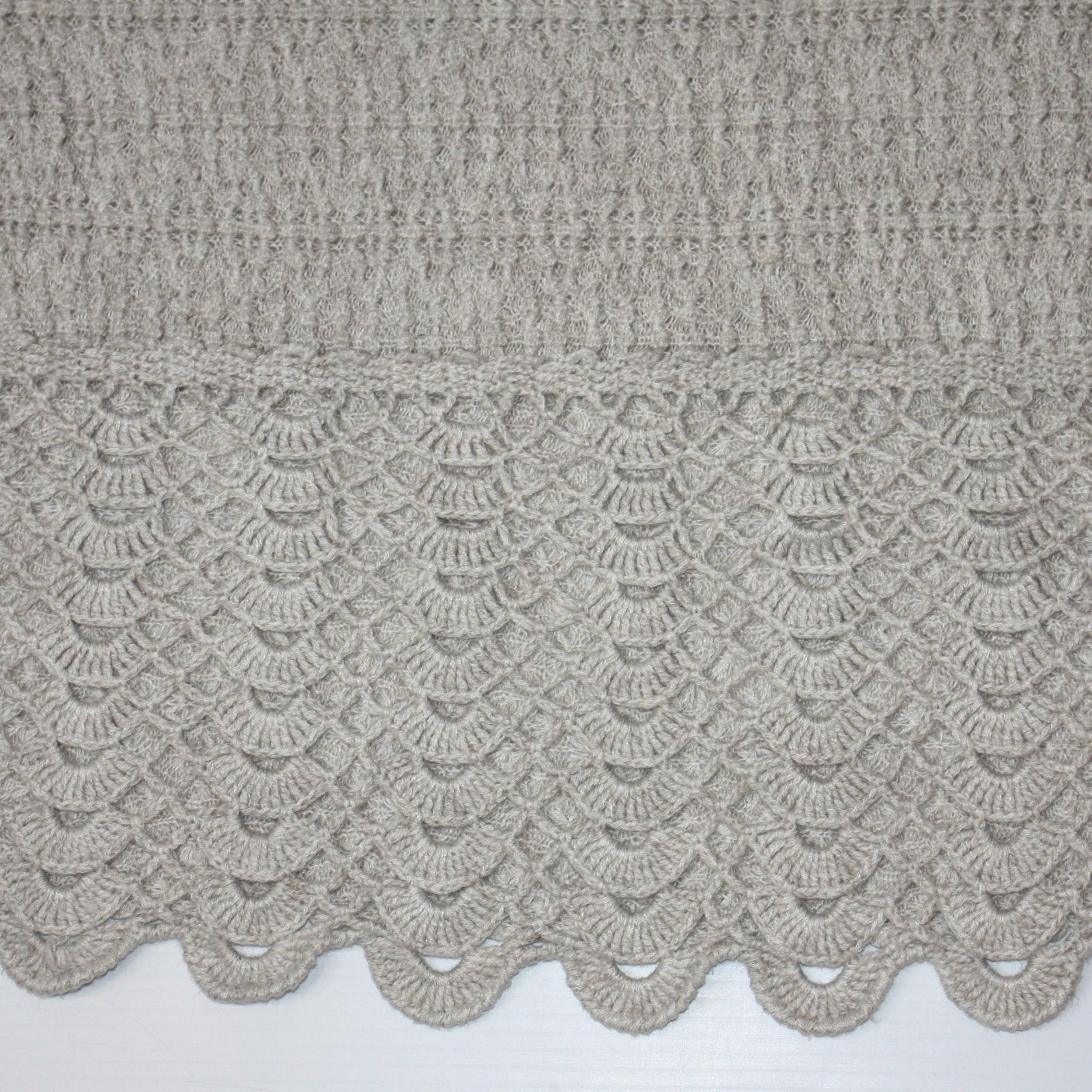 Other Crochet Knit Skirt and Top with Scalloped Lace Hem Size L / US 10 / IT 46 - 8 Thumbnail