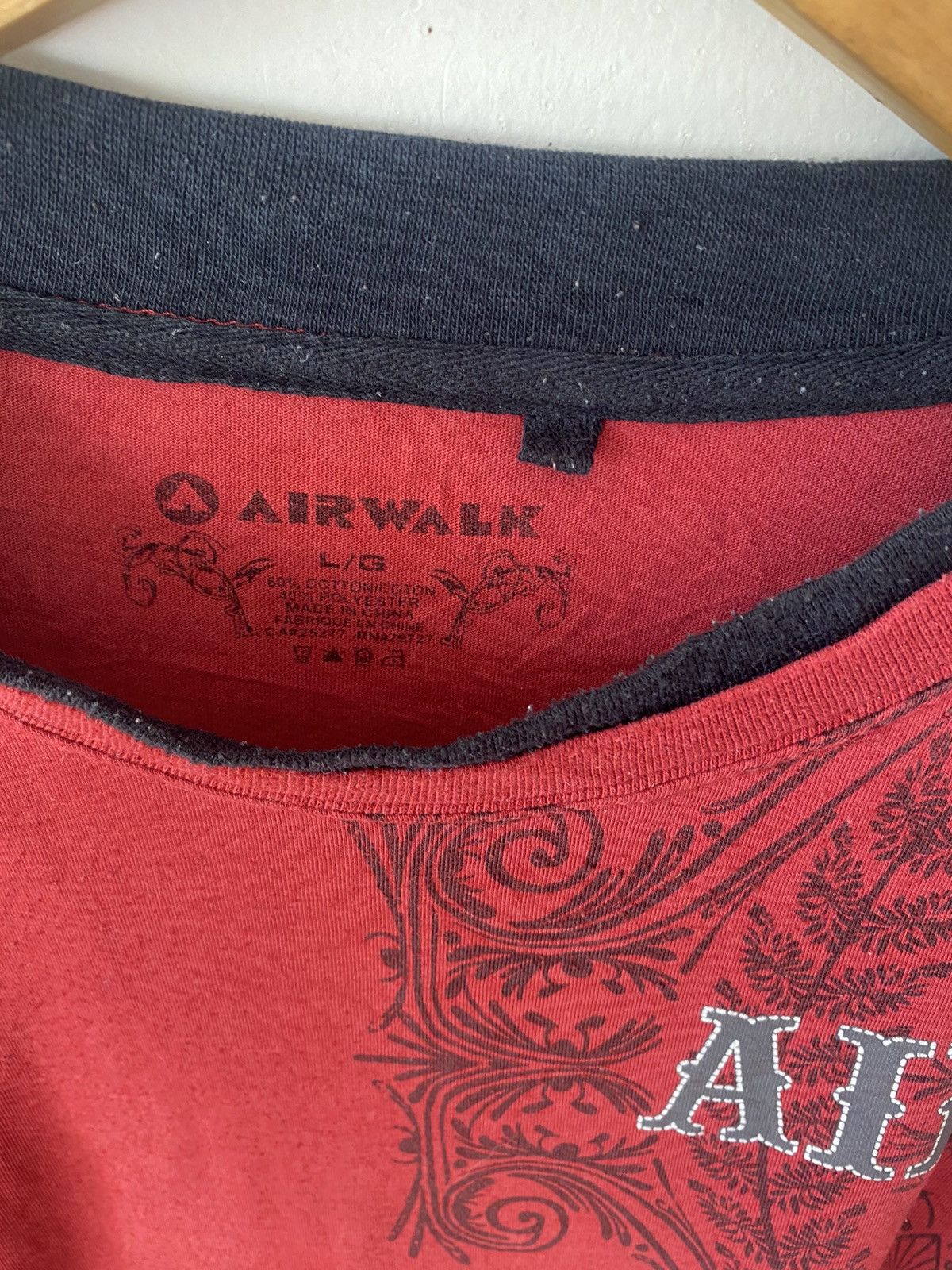 Vintage Crazy Y2K Airwalk Thermal Long Sleeve Tee Size US L / EU 52-54 / 3 - 4 Thumbnail
