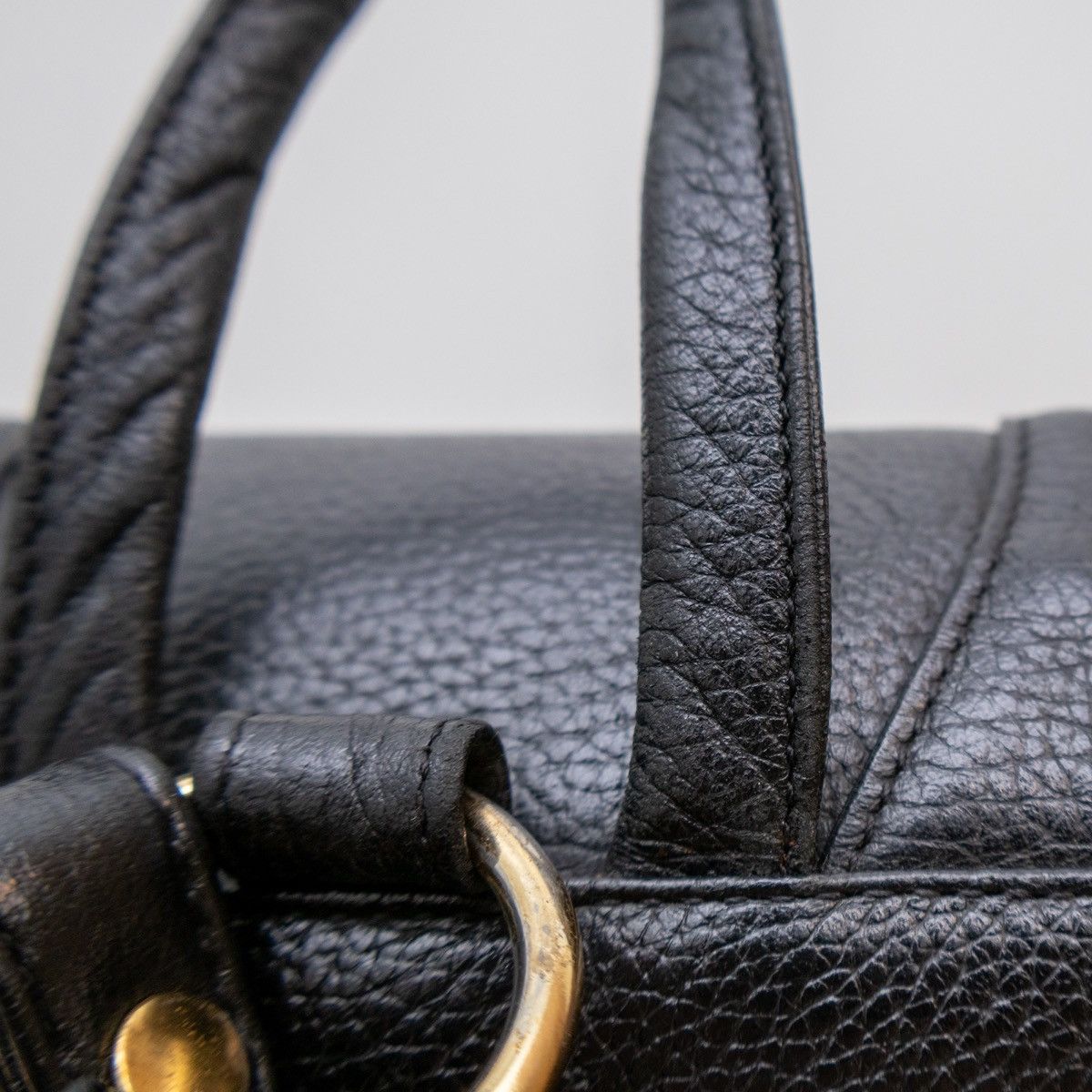 MCM × Vintage Vintage Authentic MCM Black Leather Backpack Germany Medium Size ONE SIZE - 9 Thumbnail