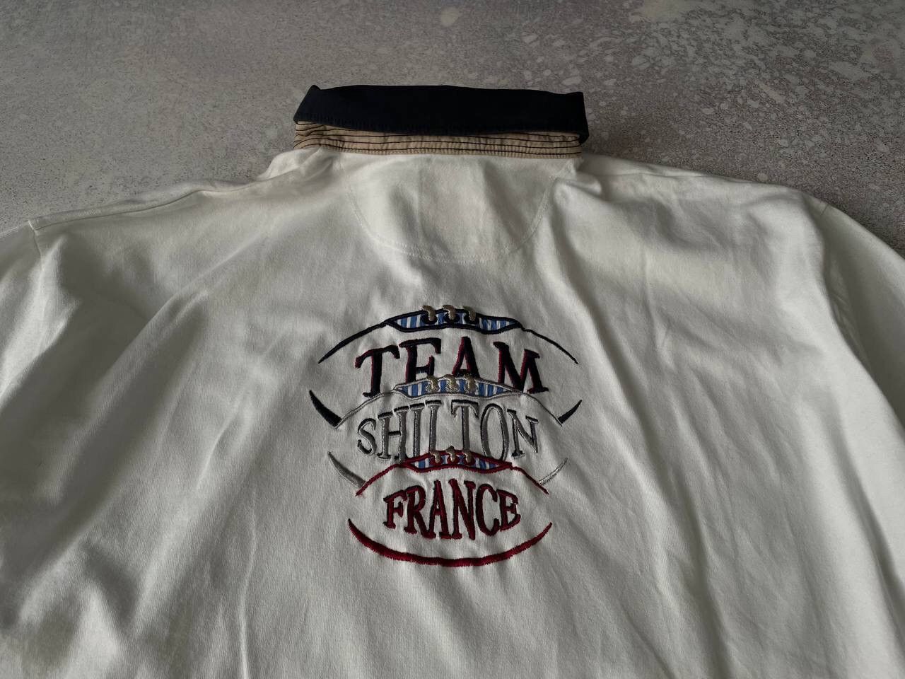 Vintage Vintage Shilton Team France #7 Rugby Long Sleeve Big Logo Size US XL / EU 56 / 4 - 2 Thumbnail