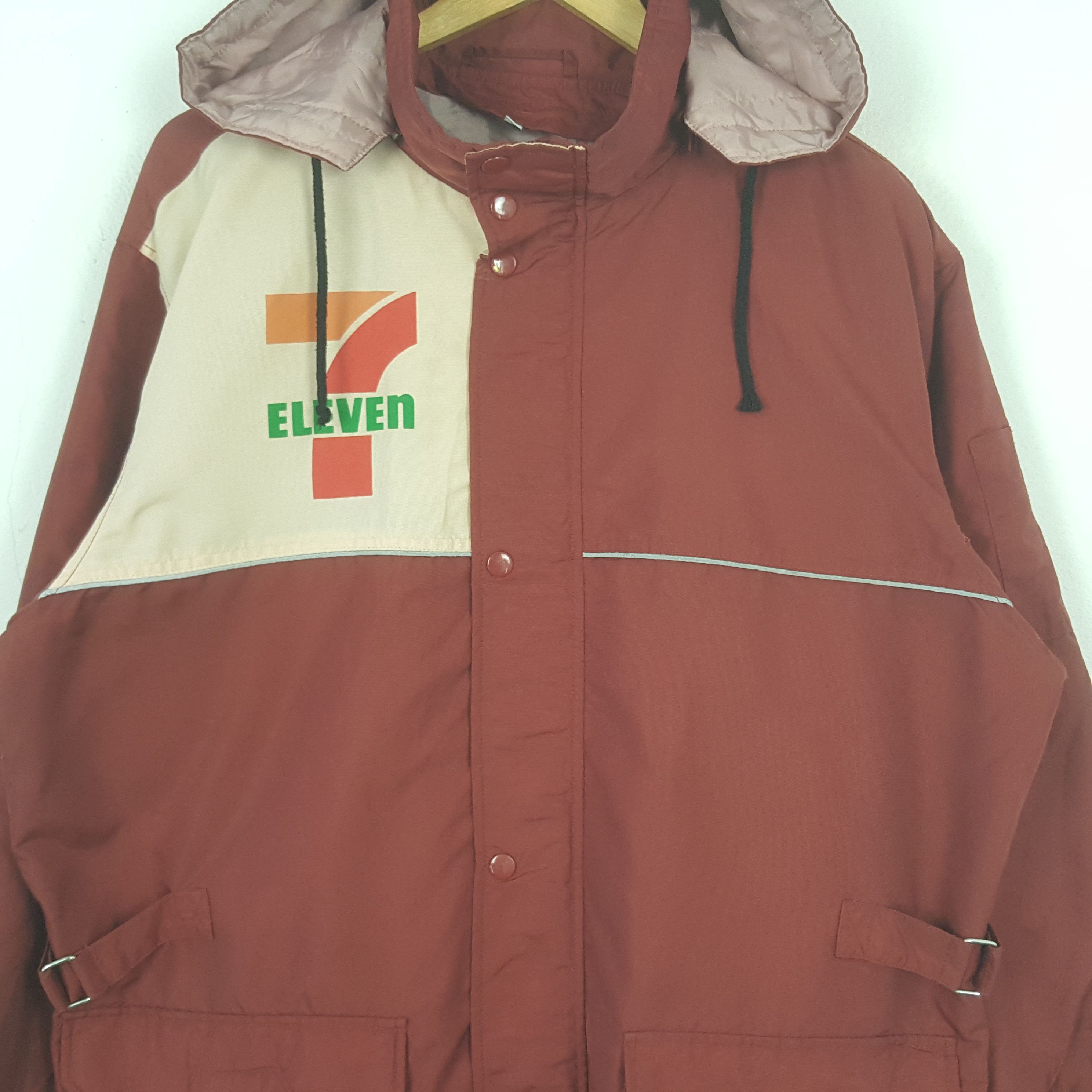 Japanese Brand Vintage 7 Eleven Japanese Uniform Hoodies Jacket C300N30 Size US XL / EU 56 / 4 - 4 Thumbnail