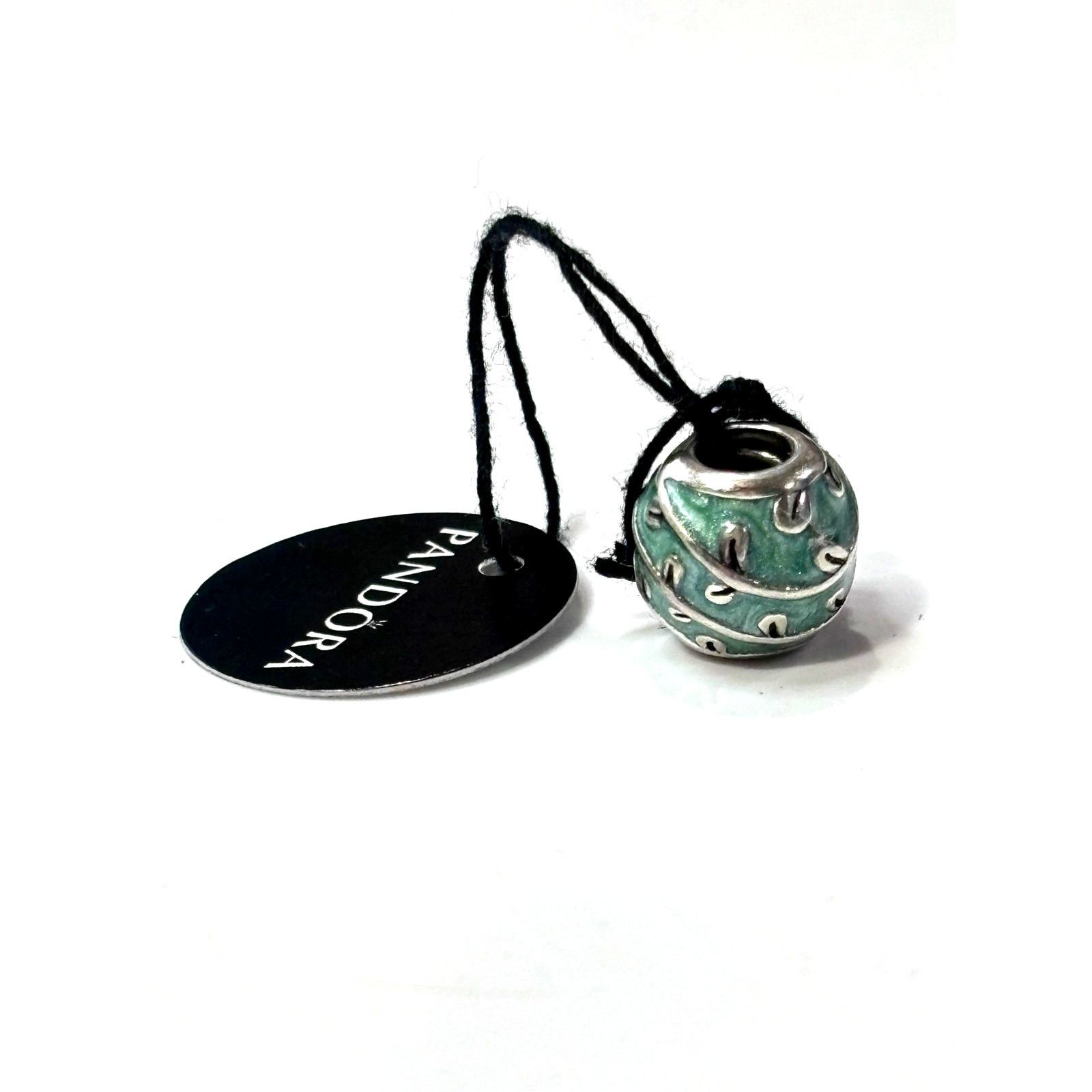 pandora PANDORA Sterling Silver Blue Enamel Vines Bead - 790525EN18 Size ONE SIZE - 4 Thumbnail