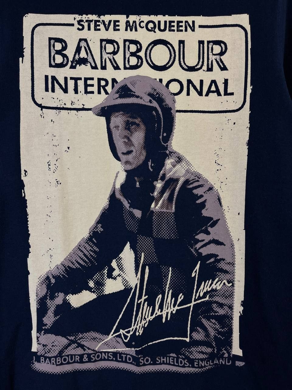 Barbour BARBOUR INTERNATIONAL STEVE MCQUEEN T-SHIRT MOTORCYCLE Sz M Size US M / EU 48-50 / 2 - 2 Thumbnail