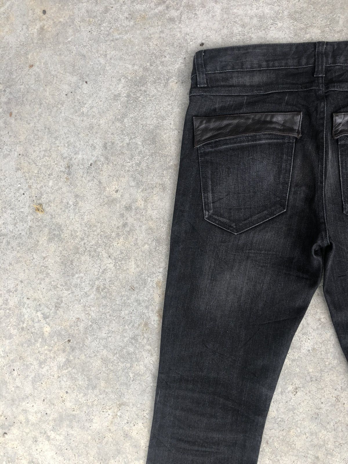 Wooyoungmi Wooyoungmi Leather Pocket Distressed Skinny Jeans Size US 32 / EU 48 - 9 Thumbnail