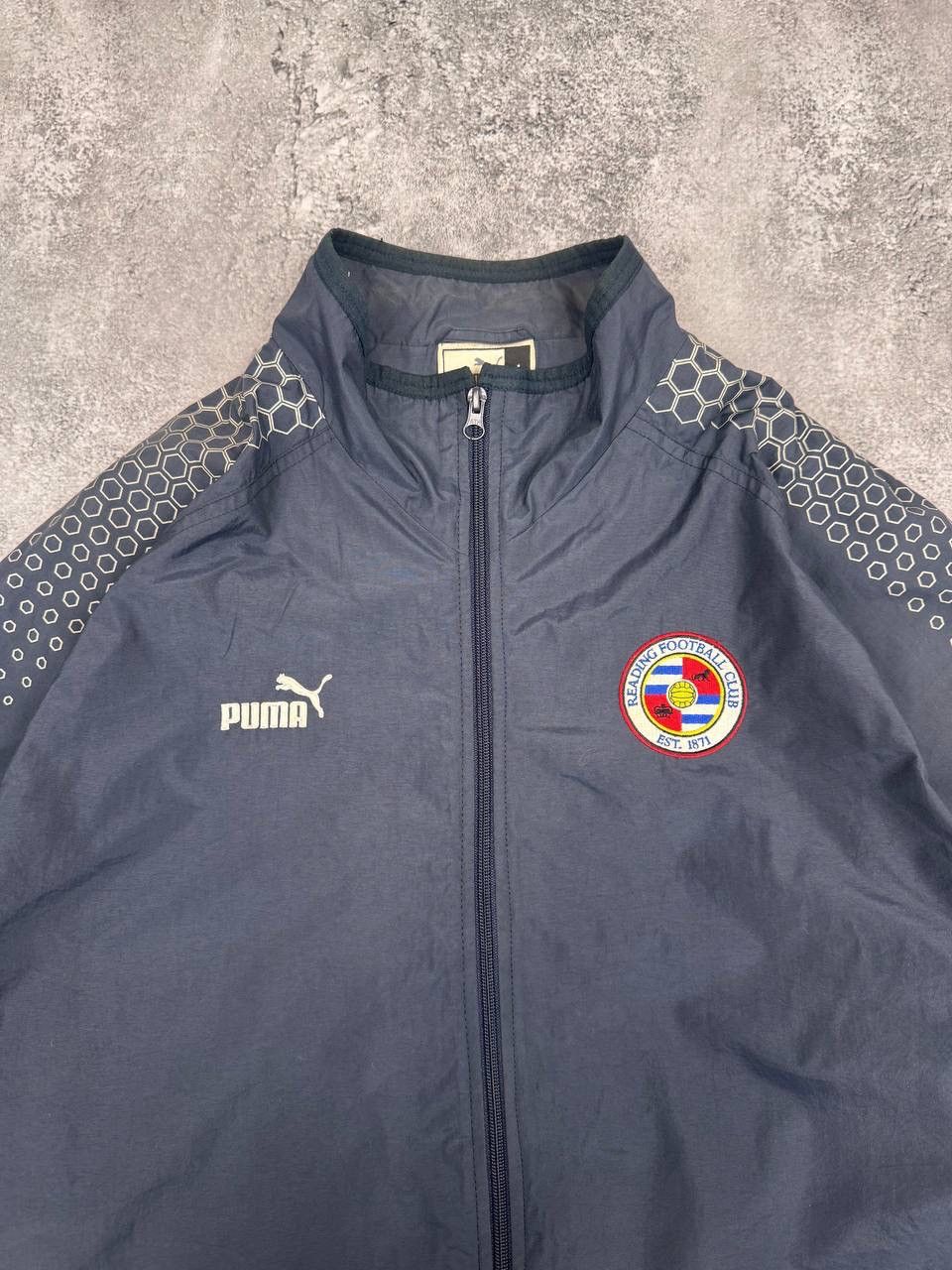Puma Puma 00's Reading Football Men Vintage Track Jacket Navy Size US L / EU 52-54 / 3 - 3 Thumbnail