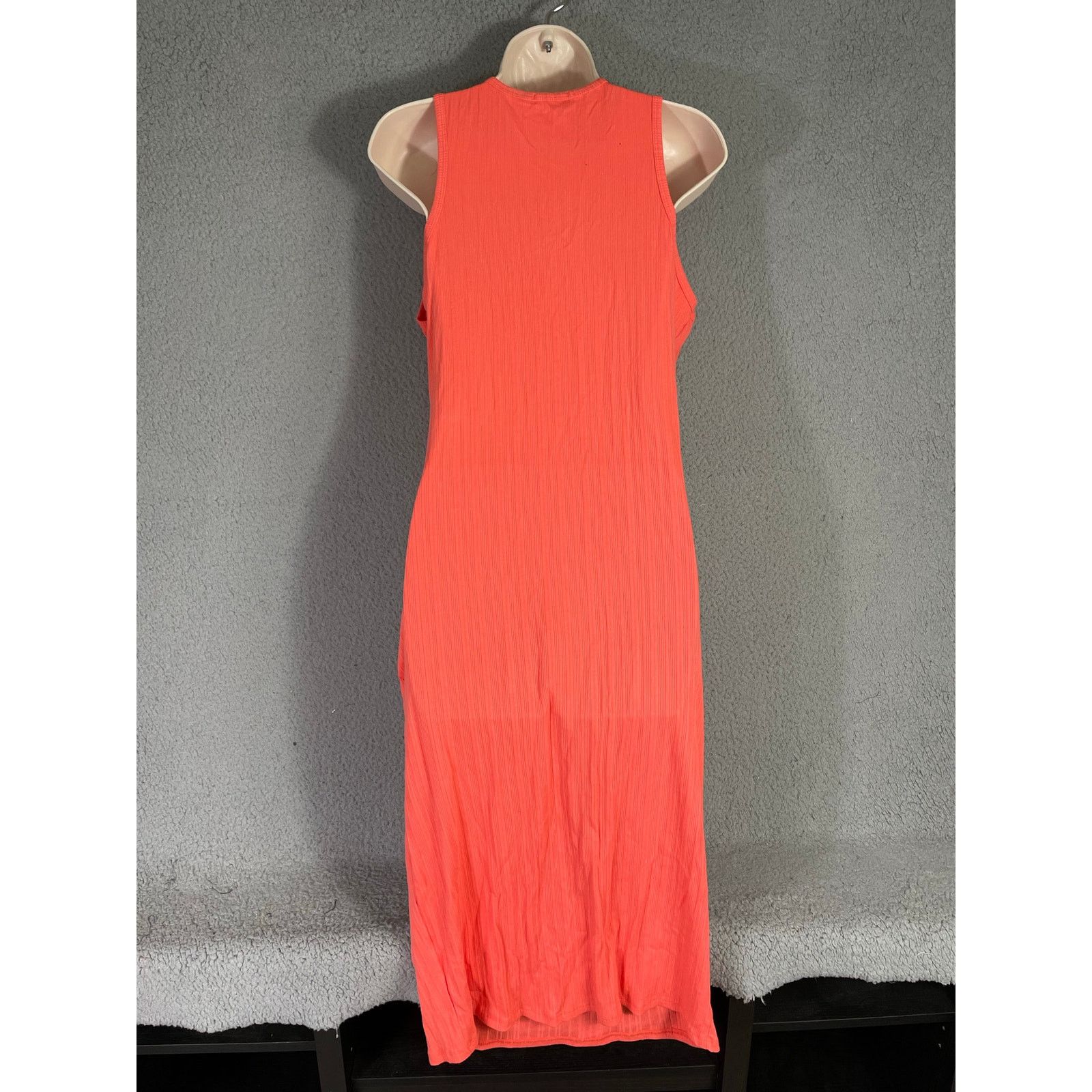 Other Fashion Nova Women's 1X Orange Cutout Ribbed Bodycon Dress Size XL / US 12-14 / IT 48-50 - 7 Thumbnail