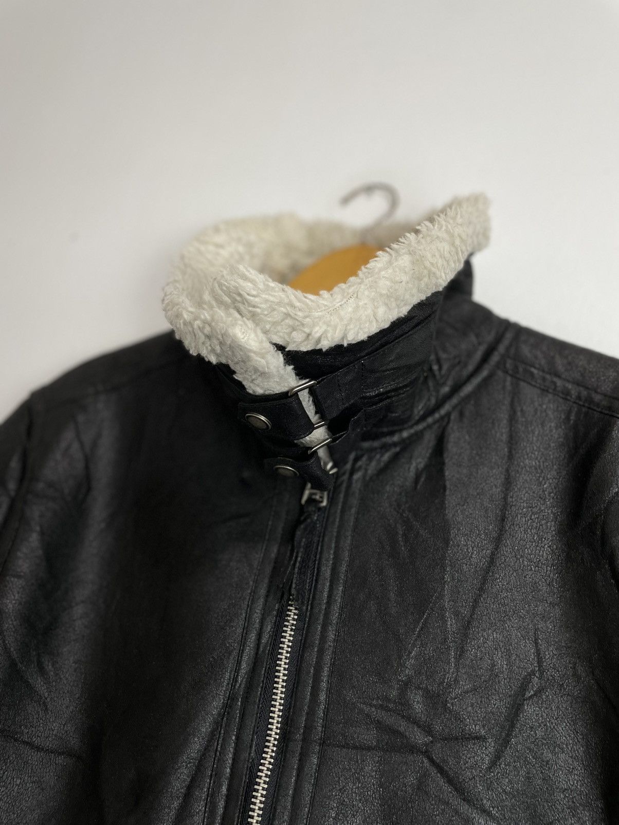 If Six Was Nine Guess Bondage Fur Jacket Fleece Lgb kmri Ifsix gothic style Size US L / EU 52-54 / 3 - 3 Thumbnail