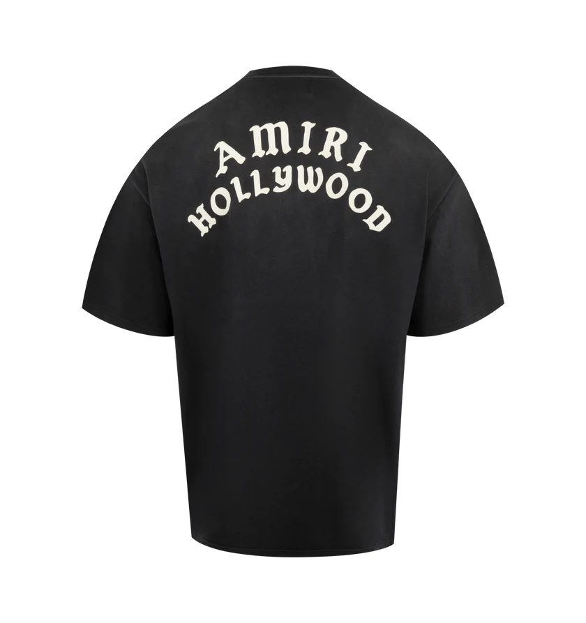 Amiri o1h1sh11225 Hollywood Oversized Tee in Black Size US L / EU 52-54 / 3 - 2 Thumbnail