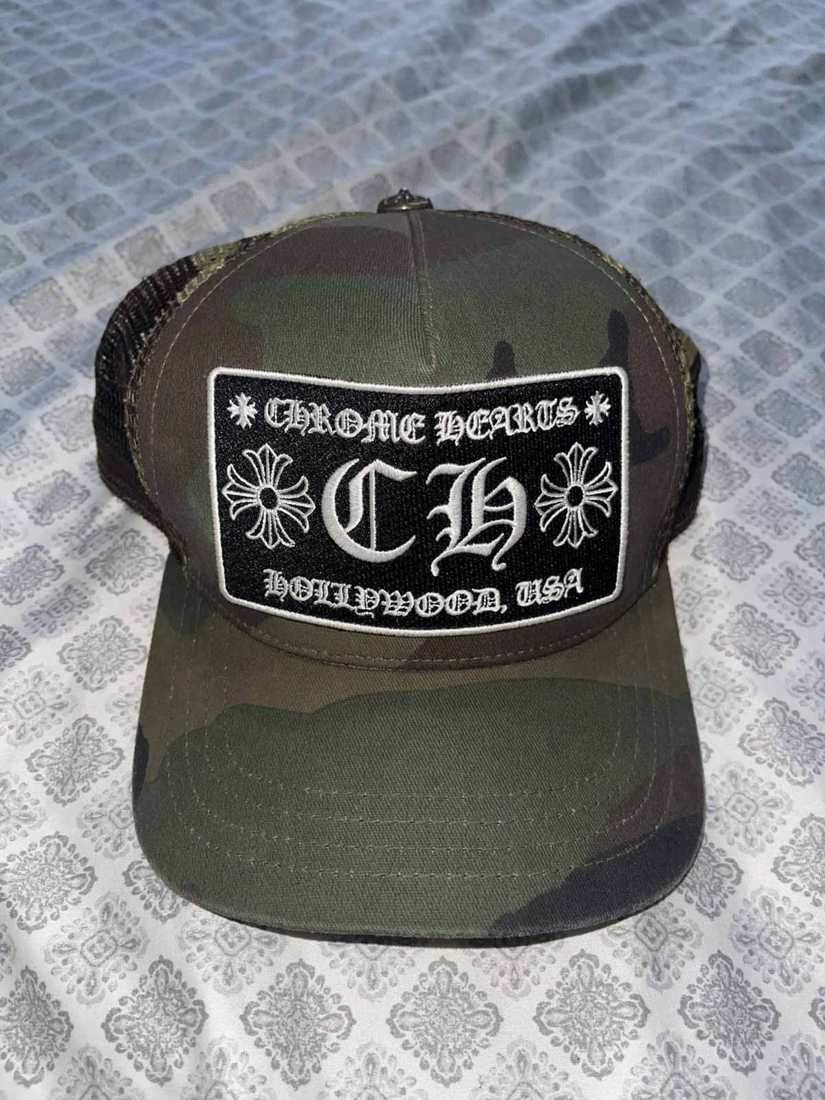 Chrome Hearts Chrome Hearts Camo Hat Size ONE SIZE - 1 Thumbnail