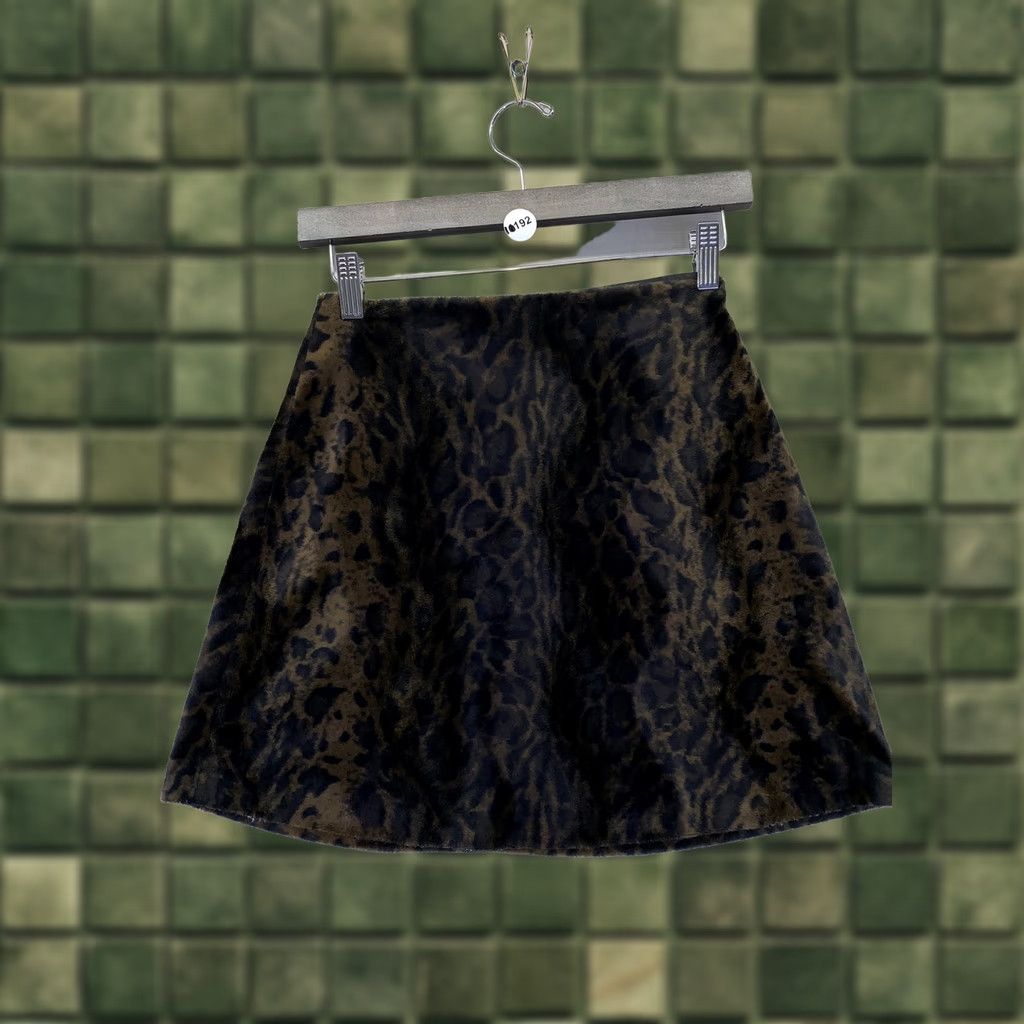 Vintage VINTAGE Windy Windy Animal Print Faux Fur A-Line Womens Skirt XS/S USA Made-10192 Size 26" / US 2 / IT 38 - 1 Thumbnail
