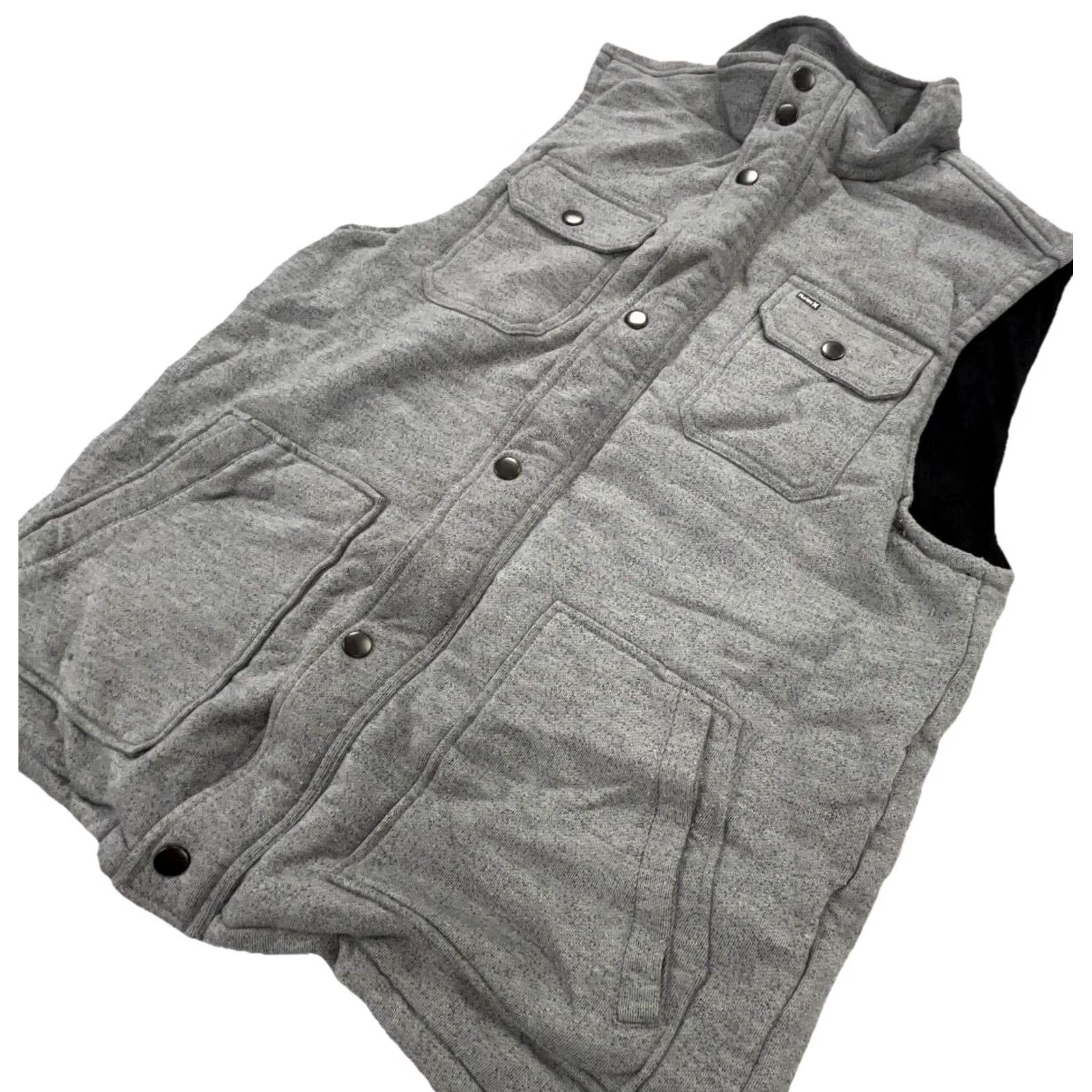 Hurley Hurley Vest Gray Puffer Cargo Utility Jacket Coat Lined Buckle Men Large L Size US L / EU 52-54 / 3 - 2 Thumbnail