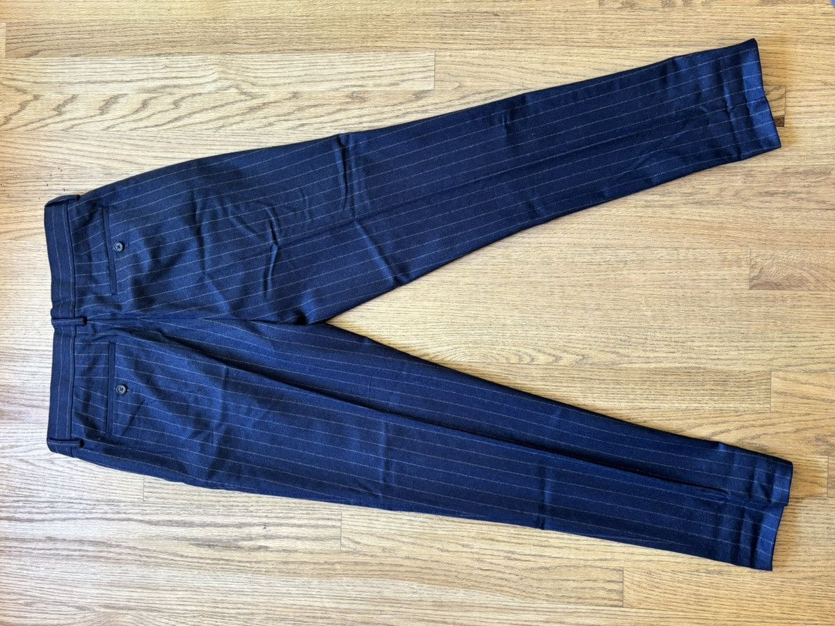 Banana Republic Navy Wool Flannel Pinstripe Pant Size 46R - 3 Thumbnail