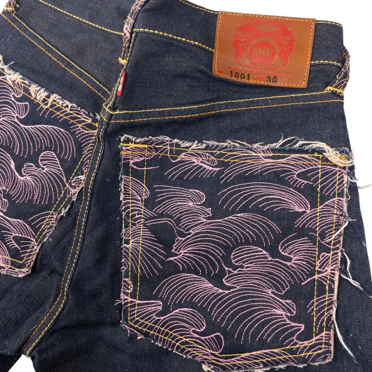 Designer Vintage RMC Red Monkey Company Wave Denim Jeans Size W30 Size US 30 / EU 46 - 6 Thumbnail